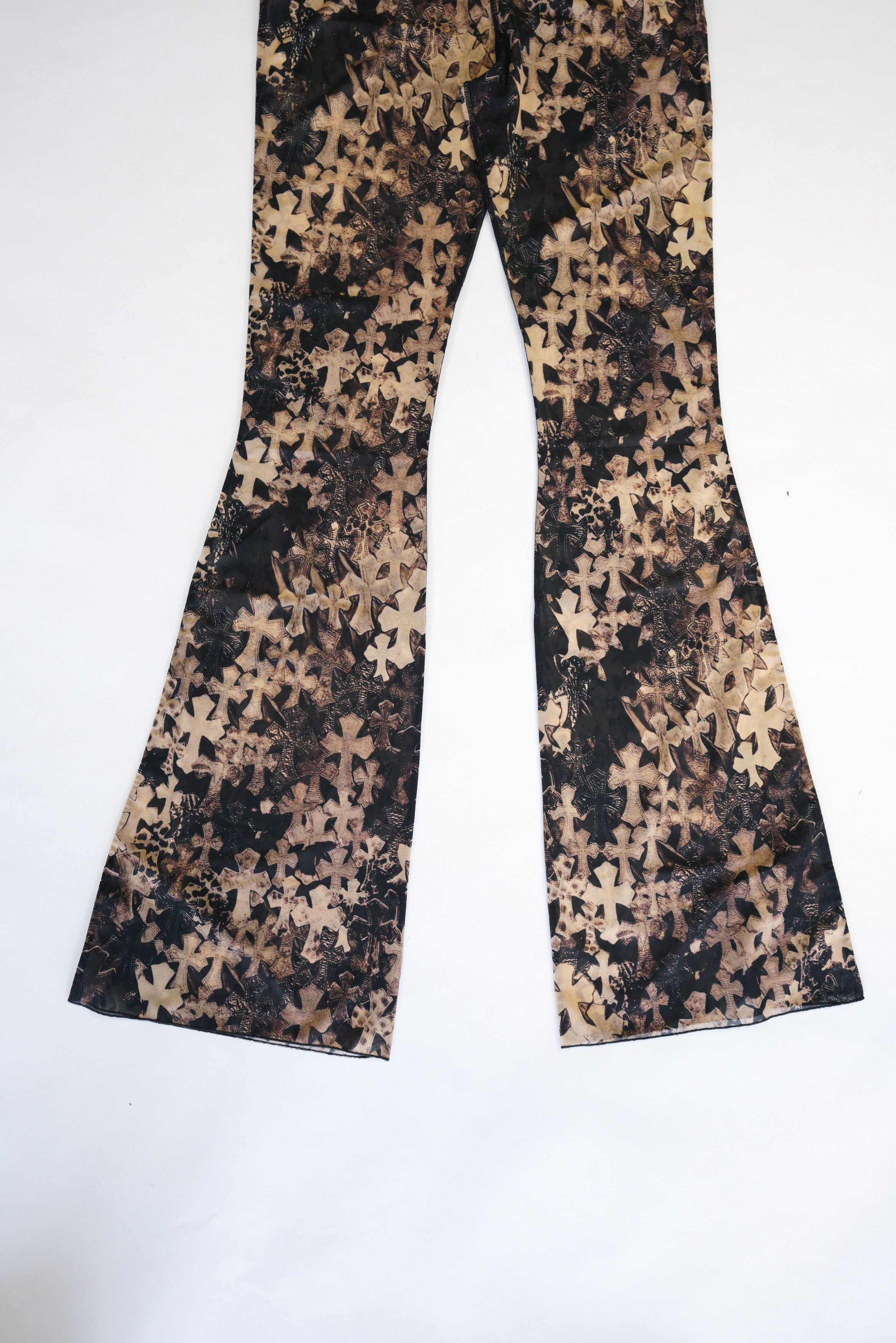 Chrome Hearts Chrome Hearts Waterfall Cross Print Sheer Mesh Pants Size 28" / US 6 / IT 42 - 8 Thumbnail