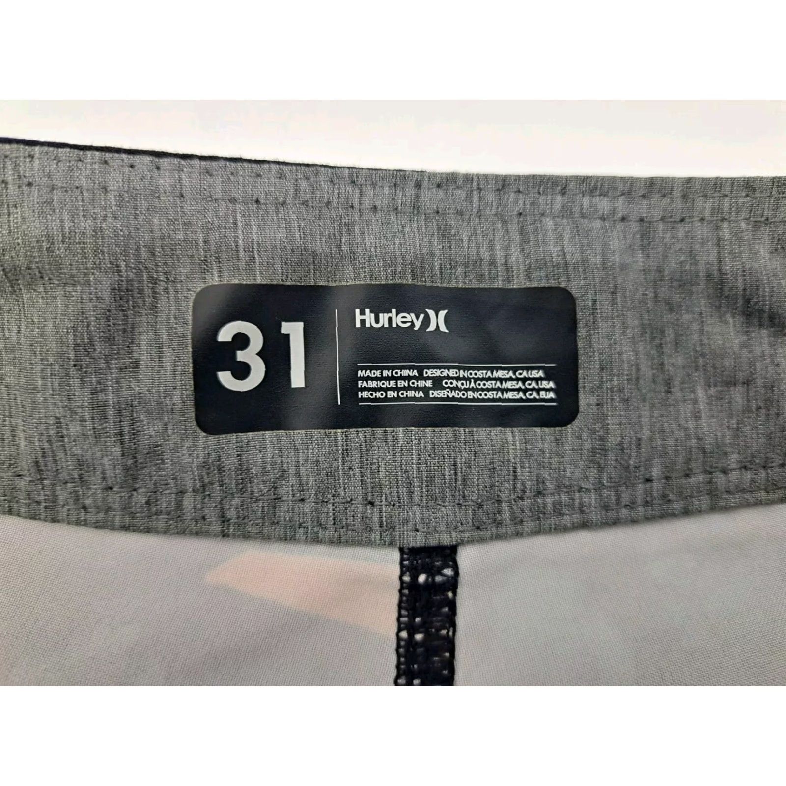 Hurley Hurley Board Shorts Mens 31 Multicolor Floral Surfer Beach 100% Polyester Drawstring Bottom Logo Men Size US 31 - 3 Thumbnail