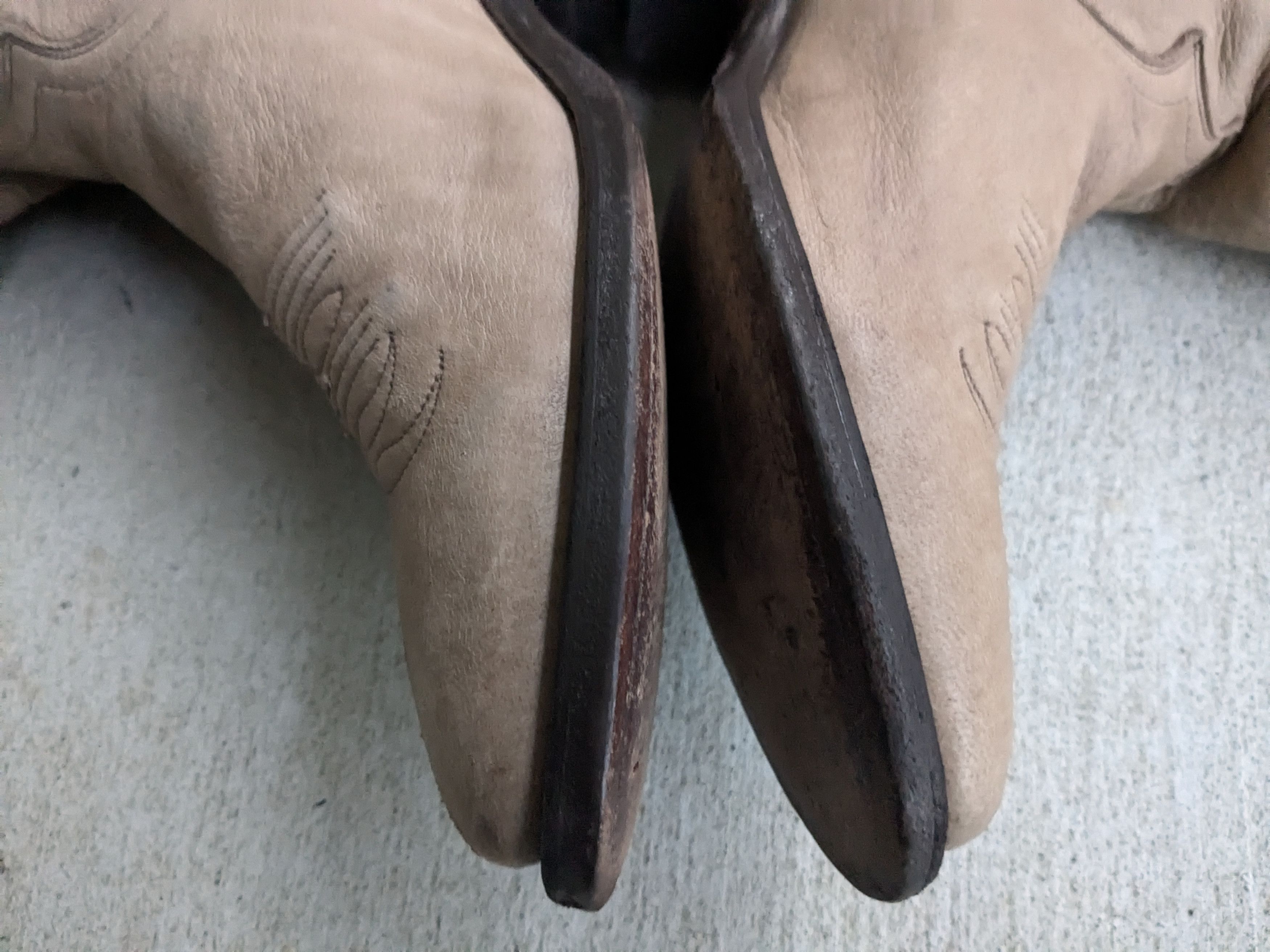 Justin Boots × Vintage Vintage Justin Cowboy Boots Leather Taupe Brown 9 Western Size US 9 / EU 42 - 9 Thumbnail