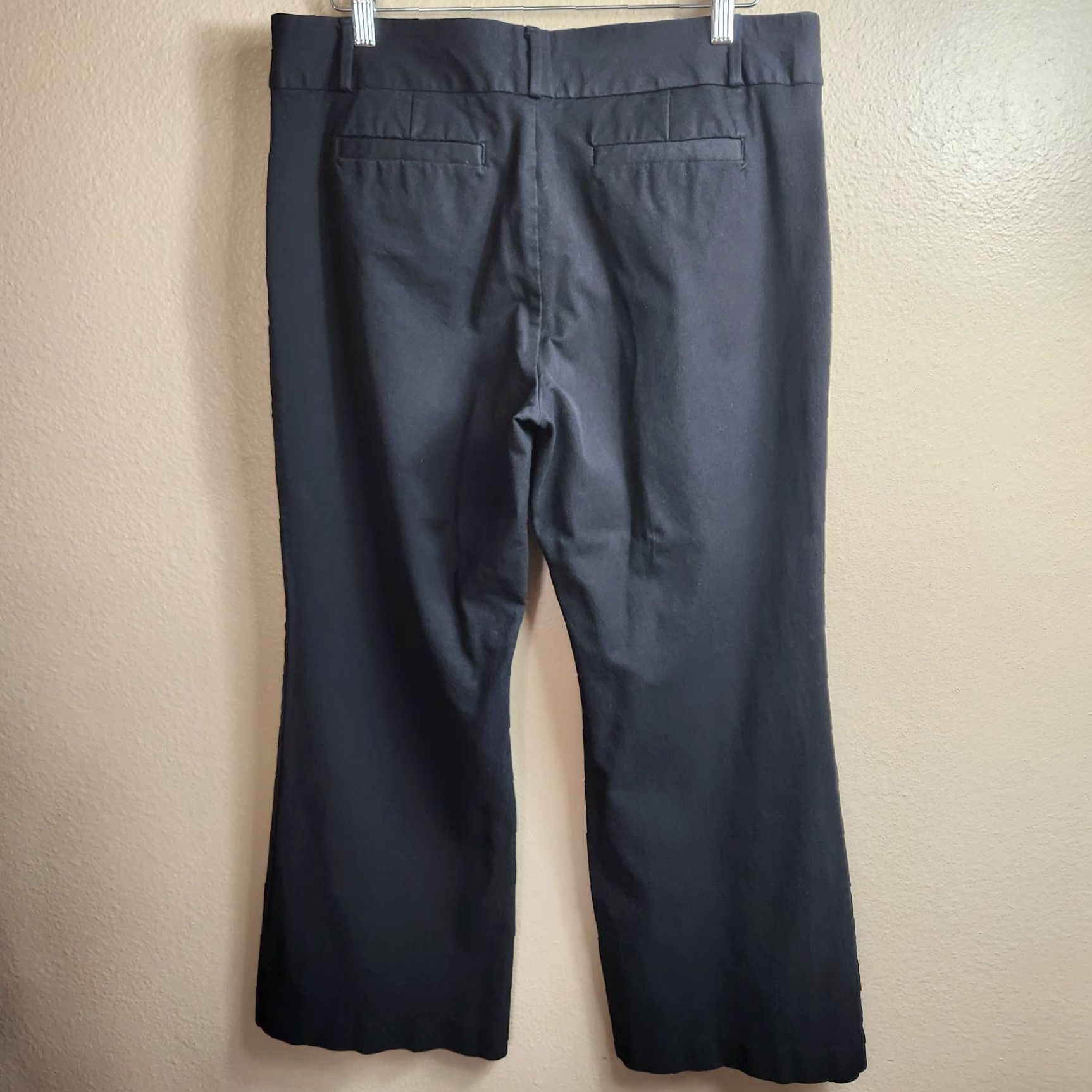 Banana Republic Banana Republic Pants Womens Black Jackson Fit Mid Rise Wide Leg-Size 14 Dress Office Pants Size 36" / US 14 / IT 50 - 6 Thumbnail