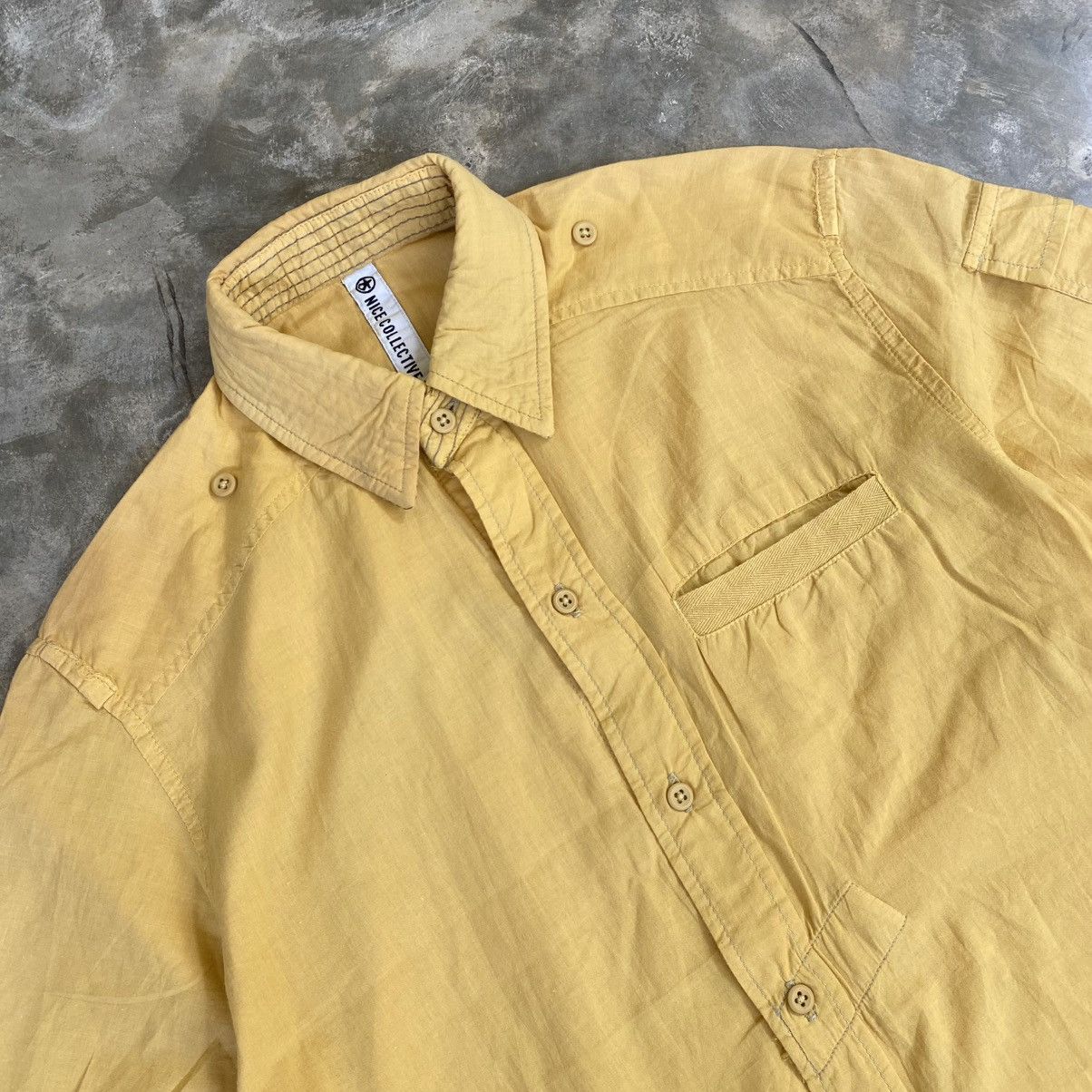 Nice Collective Vintage Nice Collective Self Pocket Button up Shirt Size US S / EU 44-46 / 1 - 2 Thumbnail