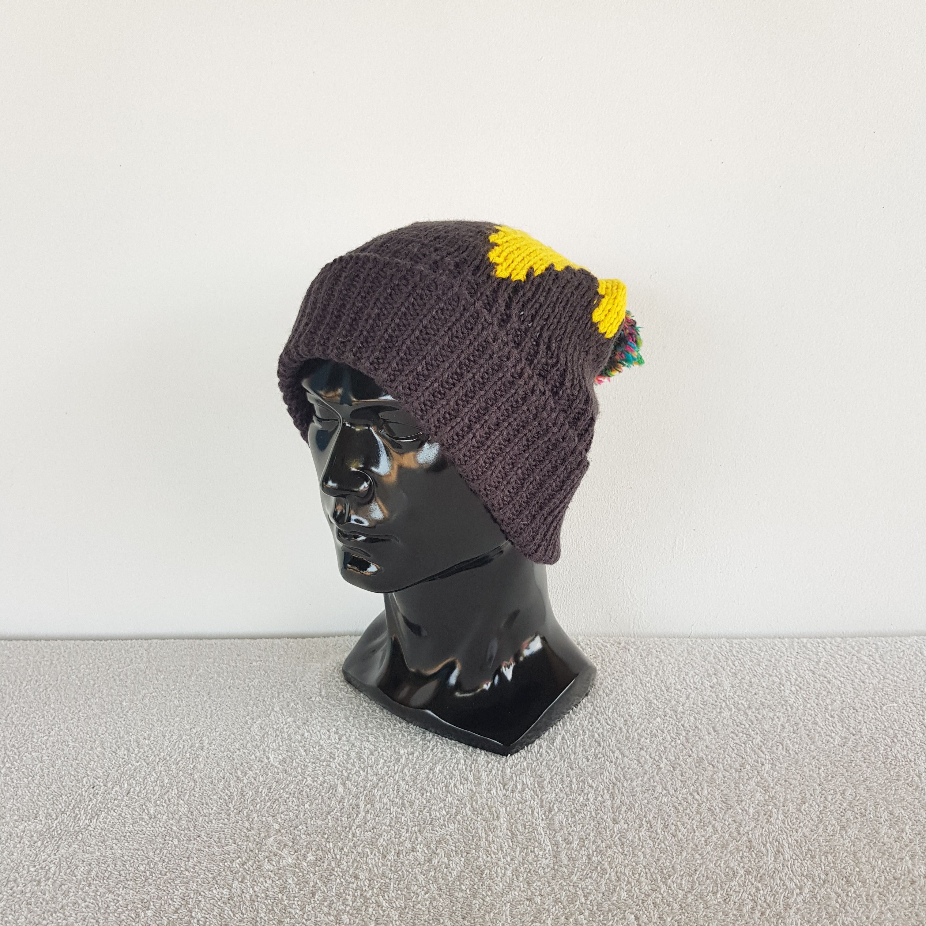 Japanese Brand Vintage Mackdaddy Beanie Ribbed Fair Isle Knit Snow Caps Hat Size ONE SIZE - 2 Thumbnail