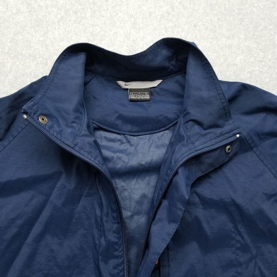 Nike Nike Jacket Mens Large Full Zip Pockets Nylon Windbreaker Size US L / EU 52-54 / 3 - 6 Thumbnail