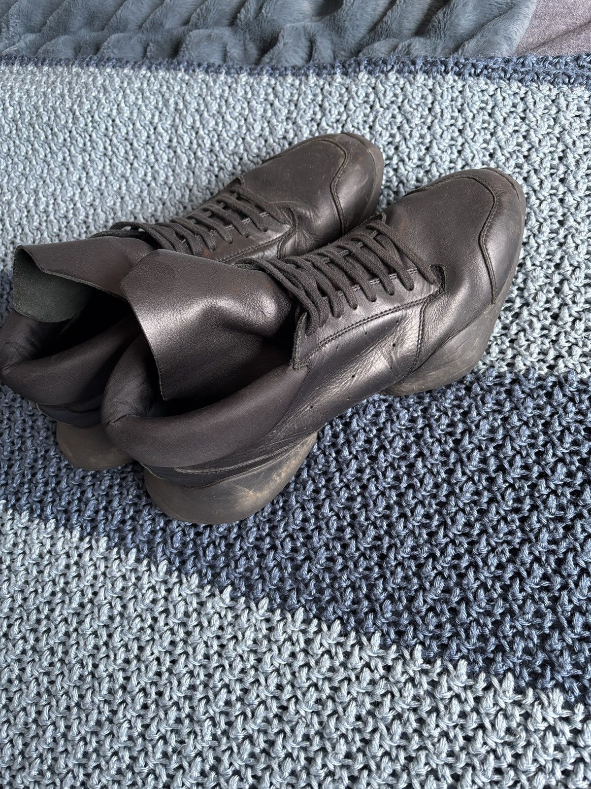 Adidas × Rick Owens Rick Owens x Adidas Tech Runners in Black Size US 10 / EU 43 - 2 Thumbnail