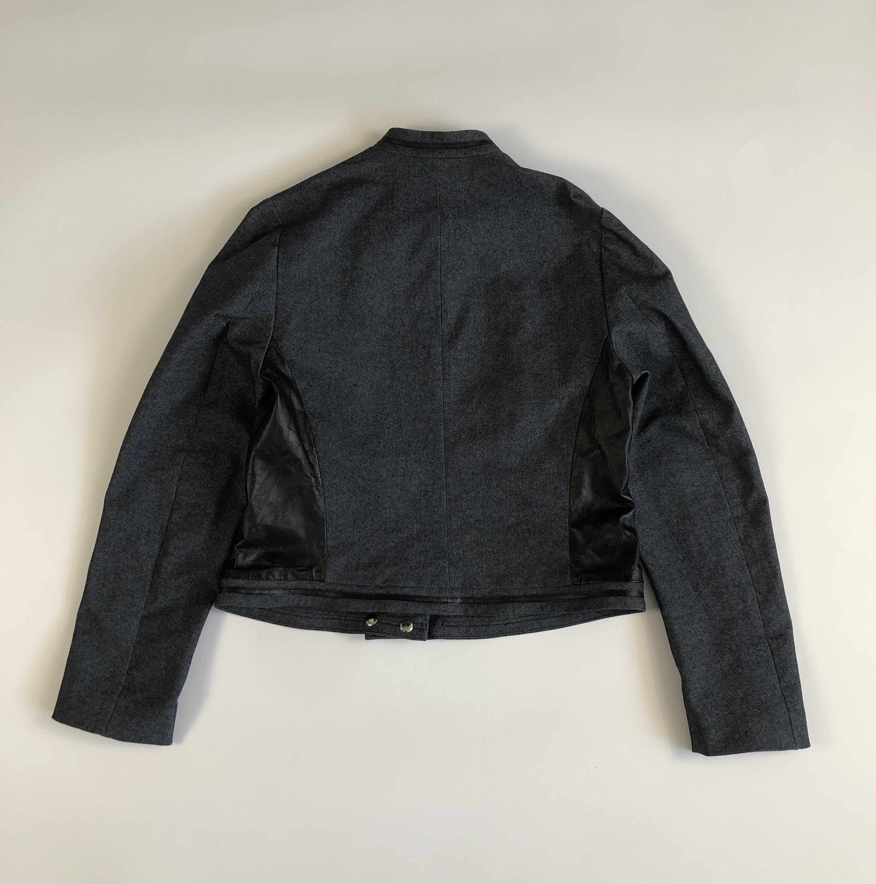 Other Guy Fulop Denim with Leather Stripes Jacket Size L / US 10 / IT 46 - 7 Thumbnail