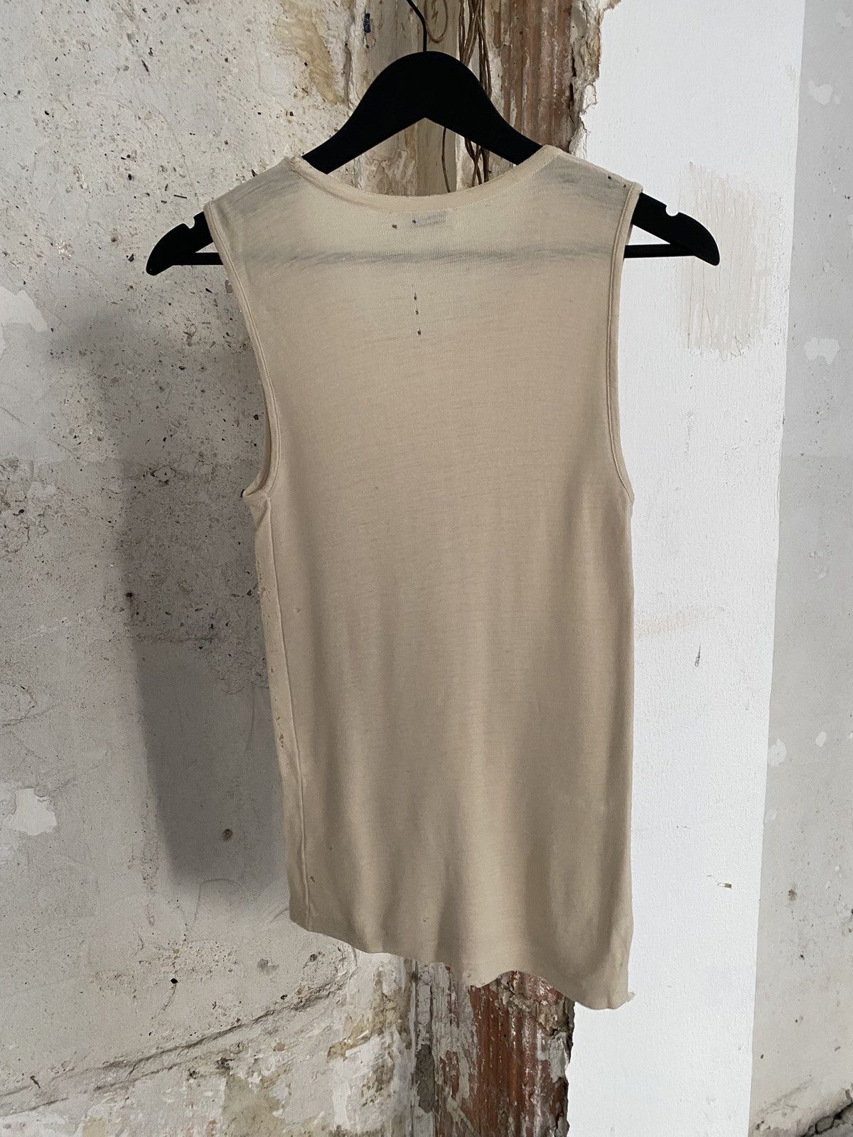 Other French antique pure wool knit sleeveless top Size US S / EU 44-46 / 1 - 2 Thumbnail