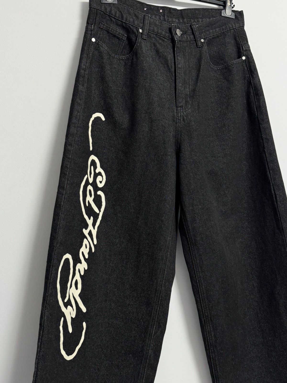 Ed Hardy Ed Hardy Black Denim Jeans Size 30 Embroidered Skull Snake Size US 30 / EU 46 - 9 Thumbnail