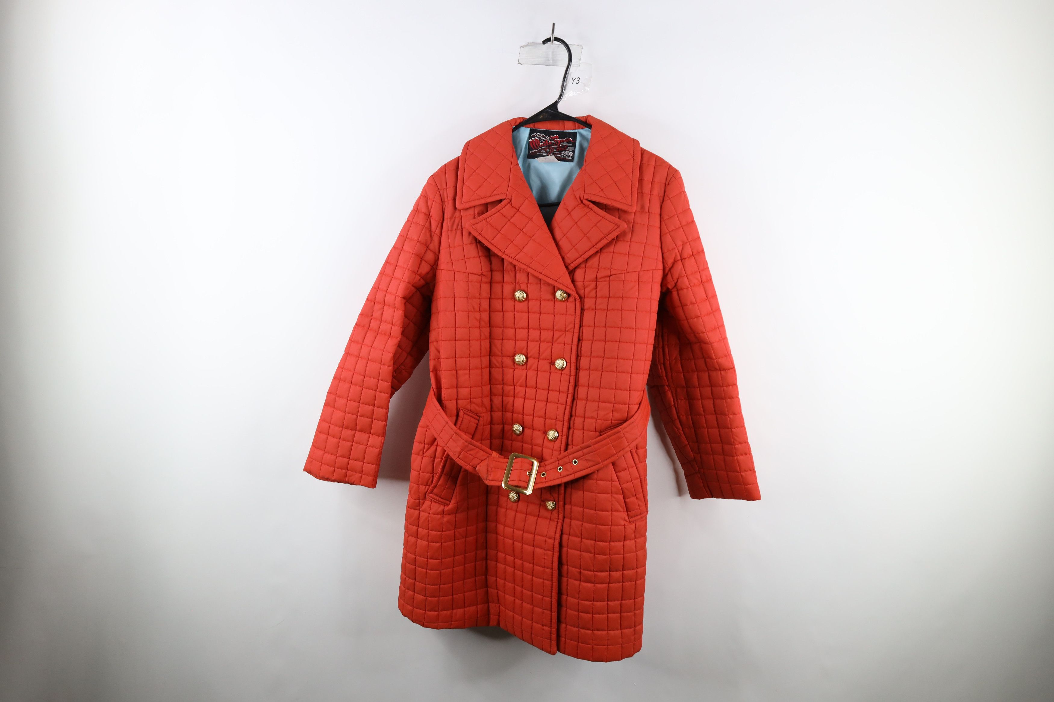 Image of Deadstock Vintage 60S 70's Puffer Trench Coat Jacket Usa in Orange, Women's (Size XS)