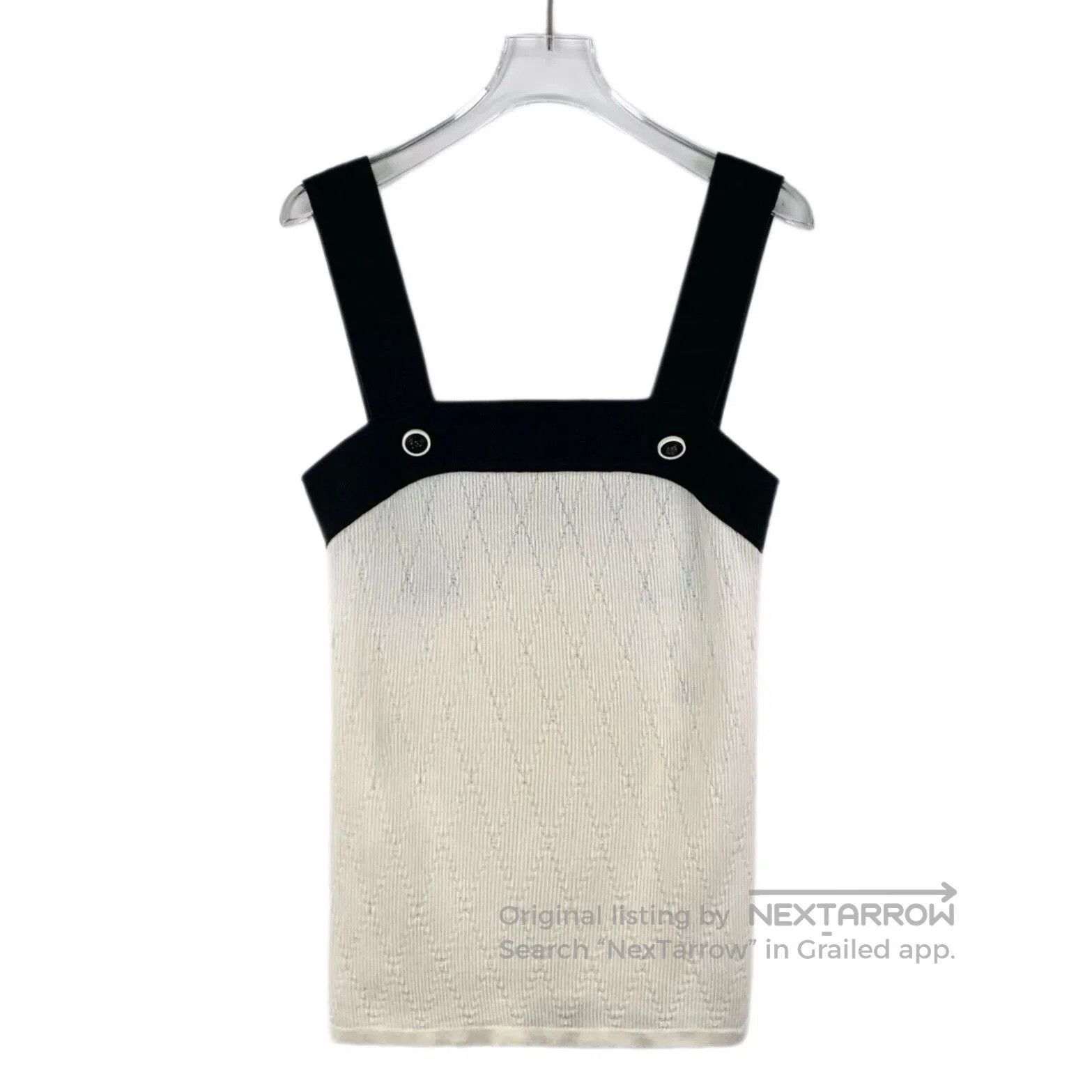 Chanel Chanel Colorblock Quilted Cotton Knit Camisole. Size S / US 4 / IT 40 - 1 Thumbnail