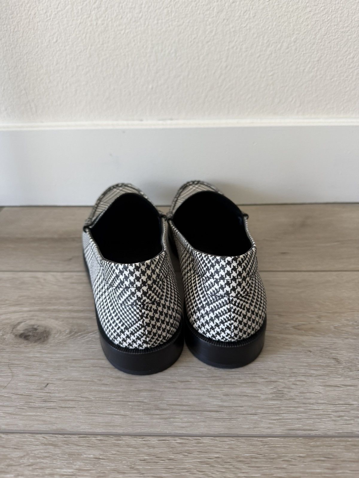 Saint Laurent Paris Houndstooth Leather Loafers 42 Size US 9 / EU 42 - 4 Thumbnail