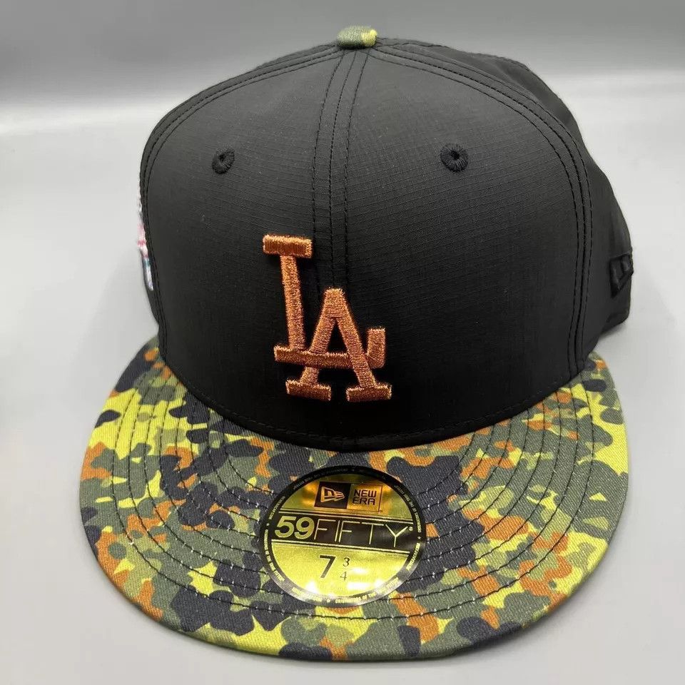 New Era Los Angeles LA Dodgers Hat Men 7 3/4 59Fifty New Era Fitted Size ONE SIZE - 2 Thumbnail