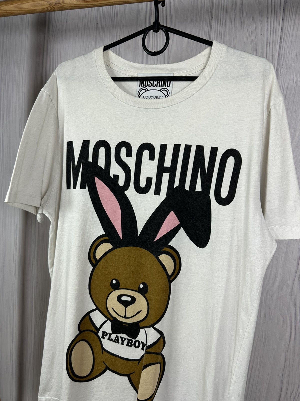 Moschino Rare Moschino Couture Playboy Bear T-Shirt US Size 40 Size US M / EU 48-50 / 2 - 4 Thumbnail