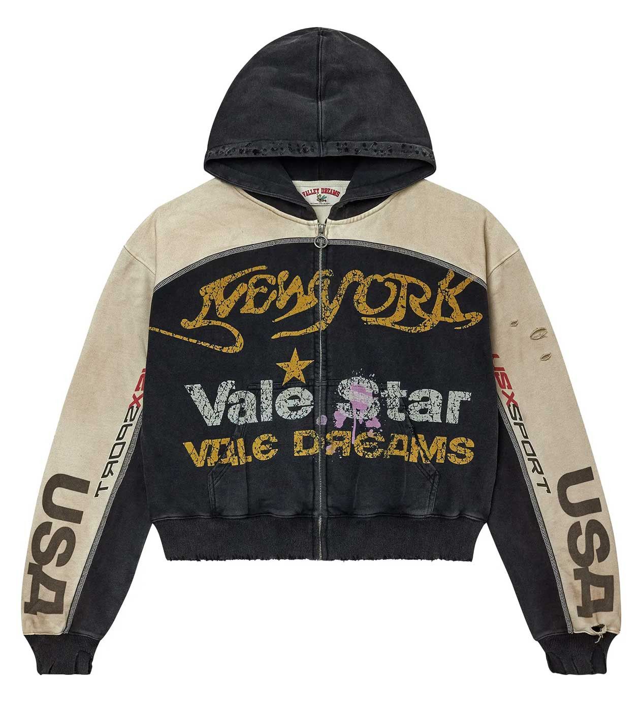 Vale Forever Star Zip Up Hoodie Black Size US XL / EU 56 / 4 - 1 Thumbnail