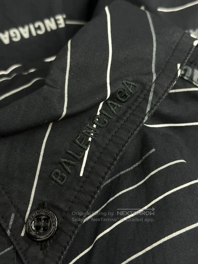 Balenciaga Balenciaga Short-sleeved shirt with full logo letters Size XS / US 0-2 / IT 36-38 - 5 Thumbnail