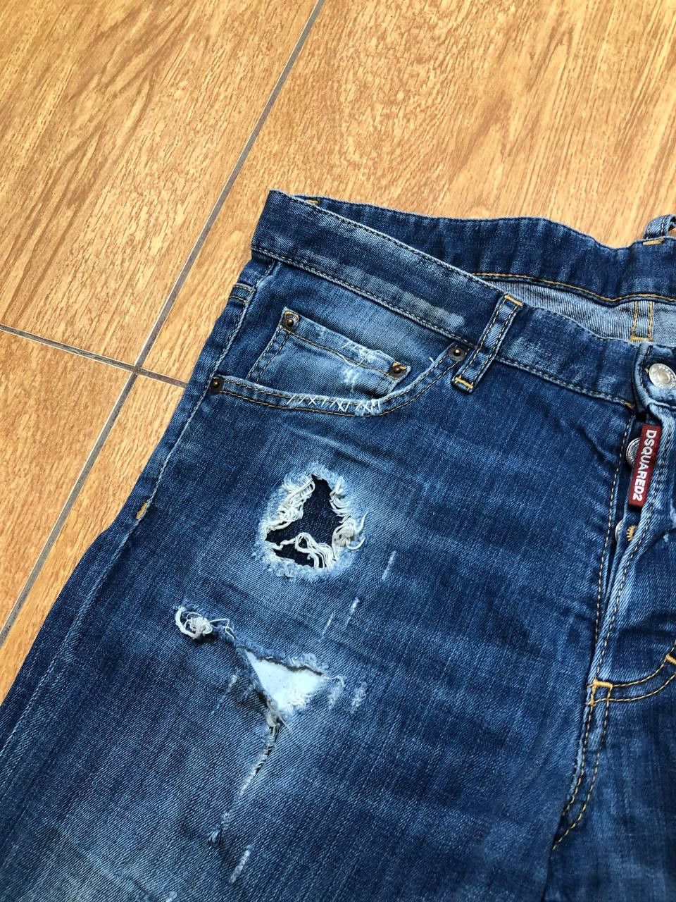 Dsquared2 Luxury Dsquared2 Y2K Distressed Designer Jeans Size US 36 / EU 52 - 12 Thumbnail