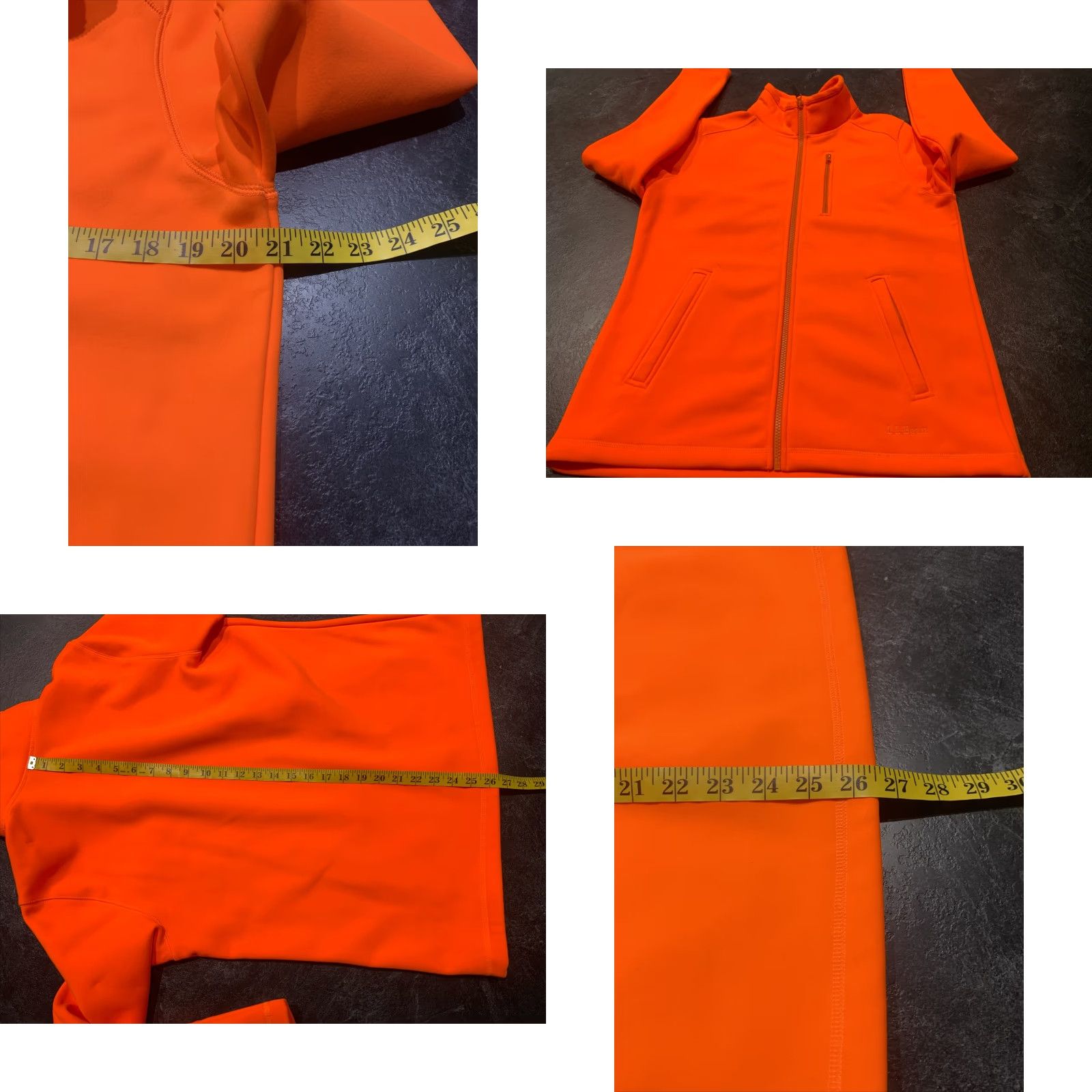 Vintage L.L. Bean M Medium Regular Misses Orange Full Zip Polyester Jacket Basic Full Zip Women Size M / US 6-8 / IT 42-44 - 8 Thumbnail