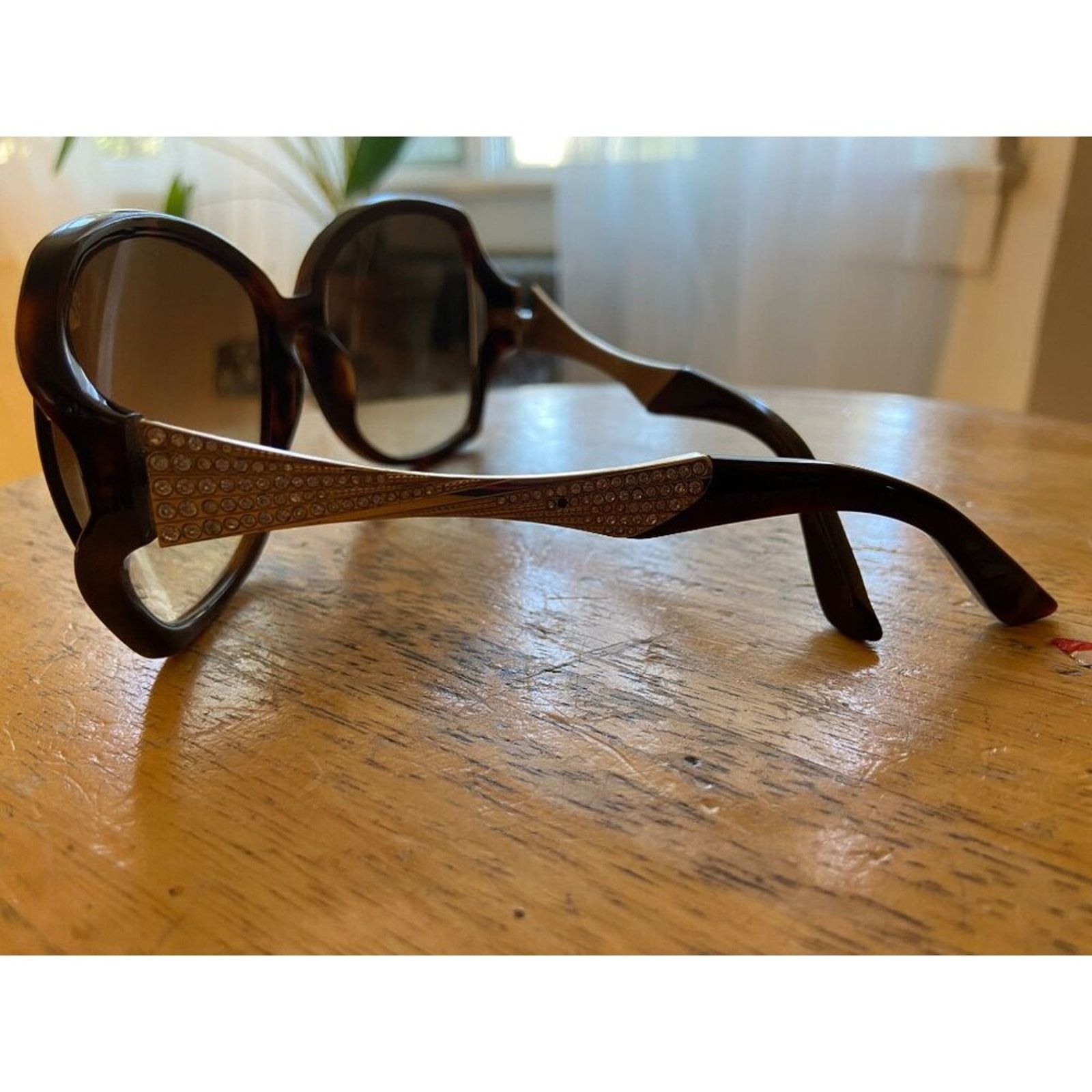Swarovski Italy Swarovski Djulia Sunglasses SW 65 52F 6015 130 Size ONE SIZE - 4 Thumbnail