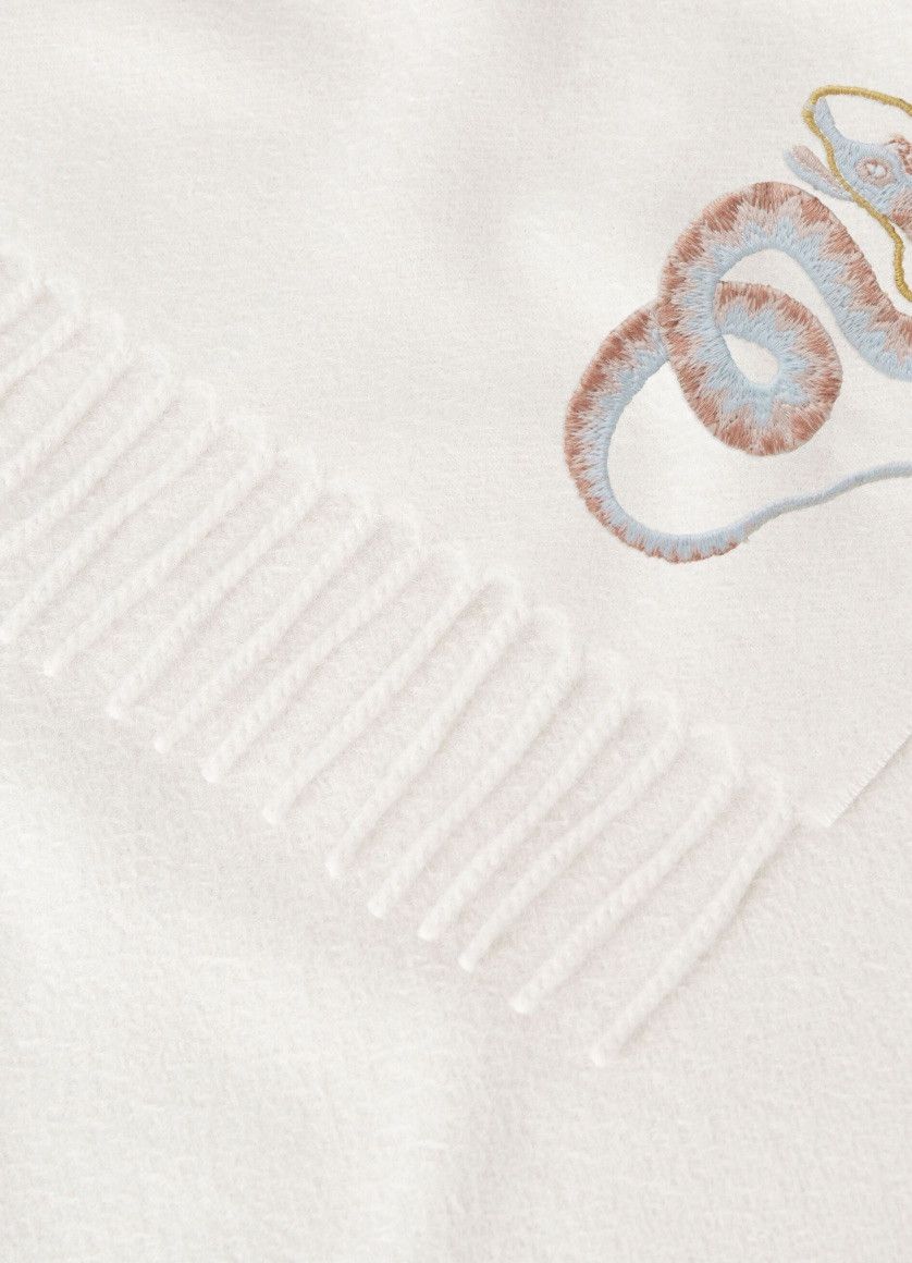 Loro Piana o1srvl11e0325 FAN9599 Size: OS / Scarf in White Size ONE SIZE - 2 Thumbnail