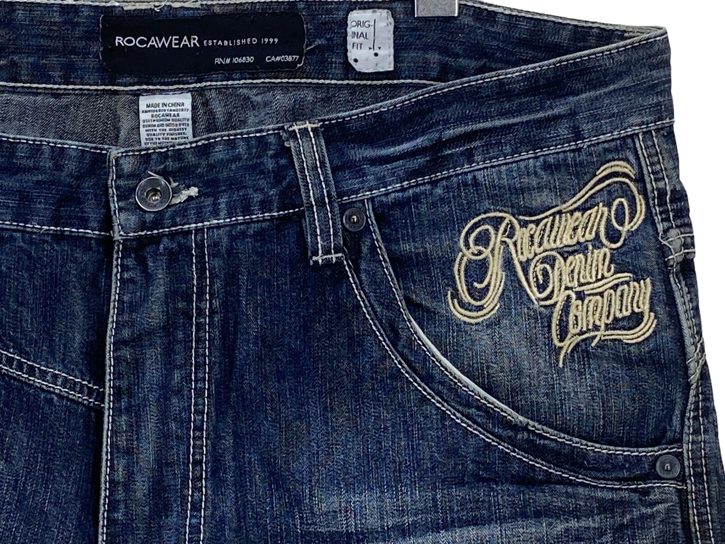 Jay-Z × Rocawear Rocawear Hip Hop Skateboards Baggy Loose Jeans Size US 38 / EU 54 - 12 Thumbnail
