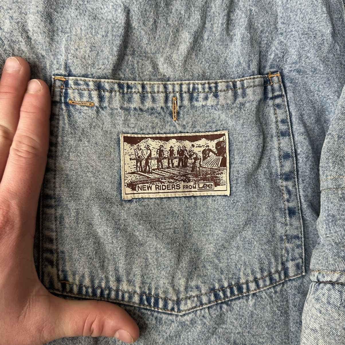 Lee Vintage Lee New Riders Denim Sherpa Jacket Collared Size US M / EU 48-50 / 2 - 9 Thumbnail