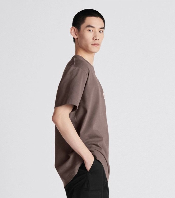 Dior o1w1db11024 CD Icon Relaxed-Fit T-Shirt in Brown Size US M / EU 48-50 / 2 - 5 Thumbnail