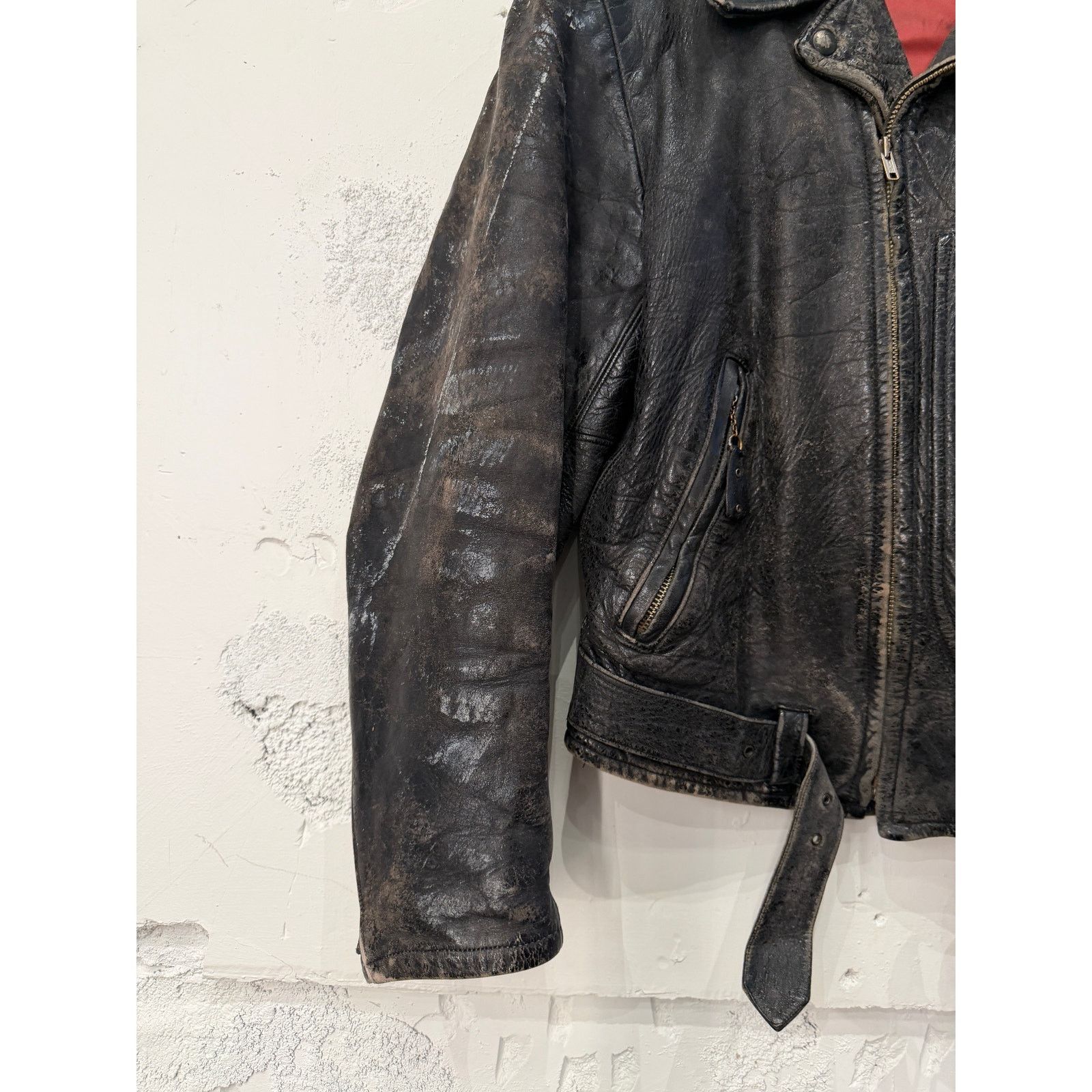 Sears Vintage 1950's Sears Hercules D Pocket Leather Moto Jacket Size US M / EU 48-50 / 2 - 3 Thumbnail