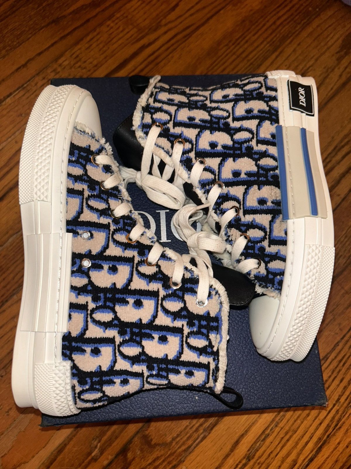 Dior Dior B23 High Beige Black Navy tapestry Size US 6 / EU 39 - 2 Thumbnail
