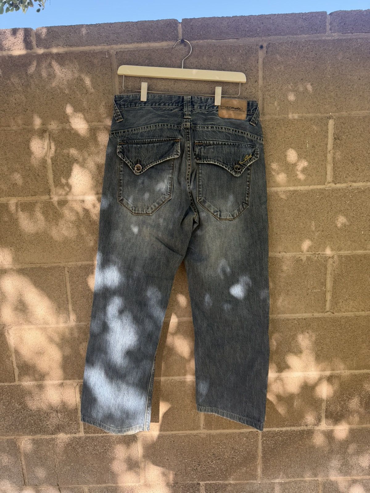 Ed Hardy Ed Hardy by Christian Audigier Baggy Denim Jeans Size US 32 / EU 48 - 1 Thumbnail