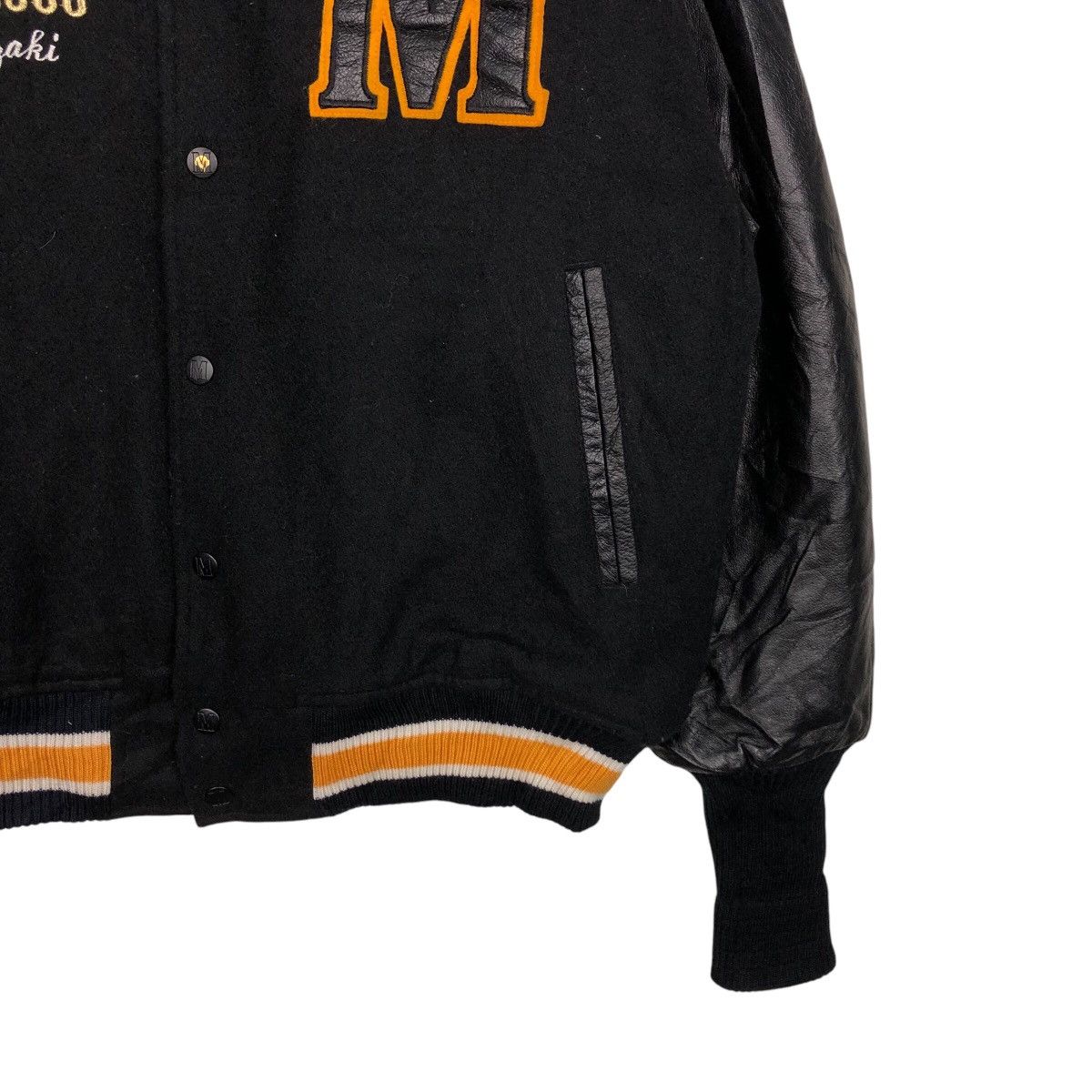 Japanese Brand 📌Vintage Jumper Bomber Leather Jacket Suntory Malt's Beer Size US M / EU 48-50 / 2 - 6 Thumbnail