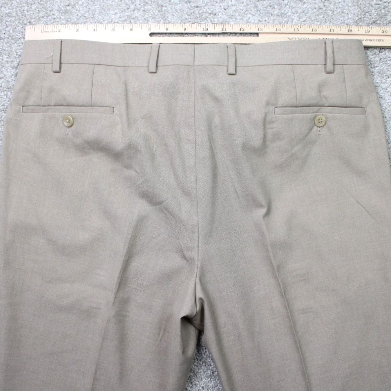 Ralph Lauren LAUREN Ralph Lauren Pants Mens 38x32 Beige Flat Front Polyester/Viscose Blend Dress Pants Size US 38 / EU 54 - 7 Thumbnail