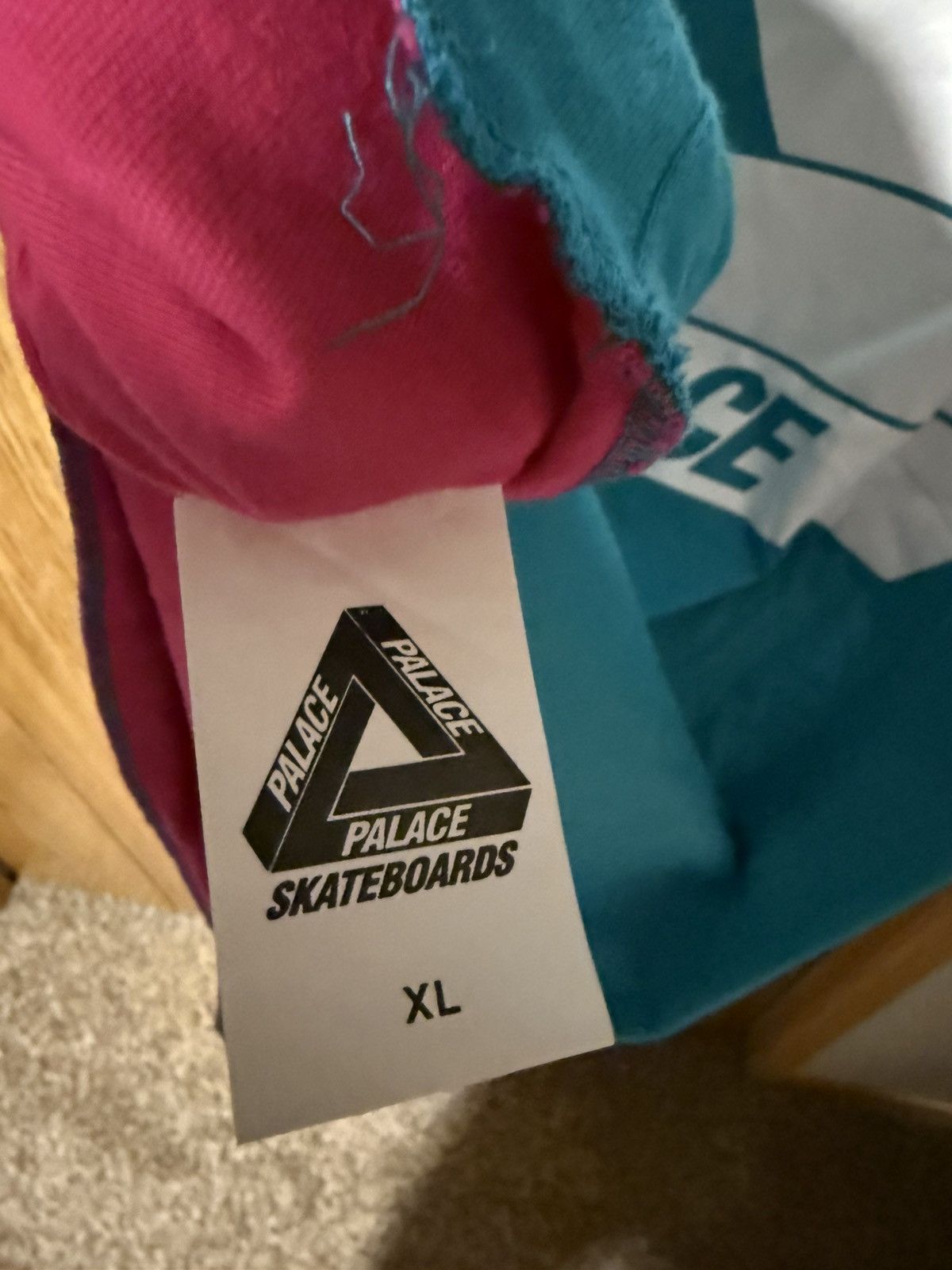 Palace OG Reverso T-Shirt Teal/Pink Size US XL / EU 56 / 4 - 4 Thumbnail