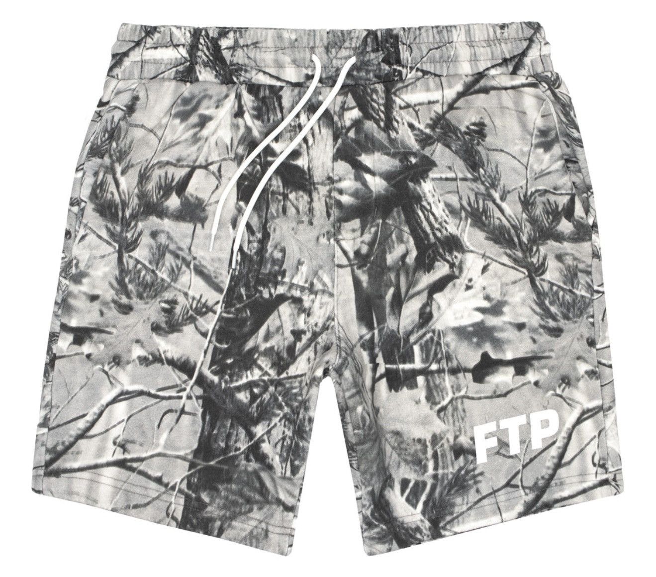 Fuck The Population LOGO SHORTS(GRAY TREE CAMO) XL | Grailed