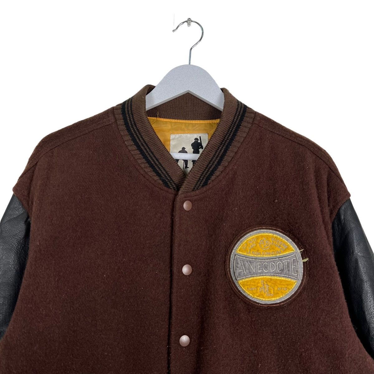 Japanese Brand 🔥 VINTAGE ANECDOTE VARSITY BOMBER JACKET Size US L / EU 52-54 / 3 - 4 Thumbnail