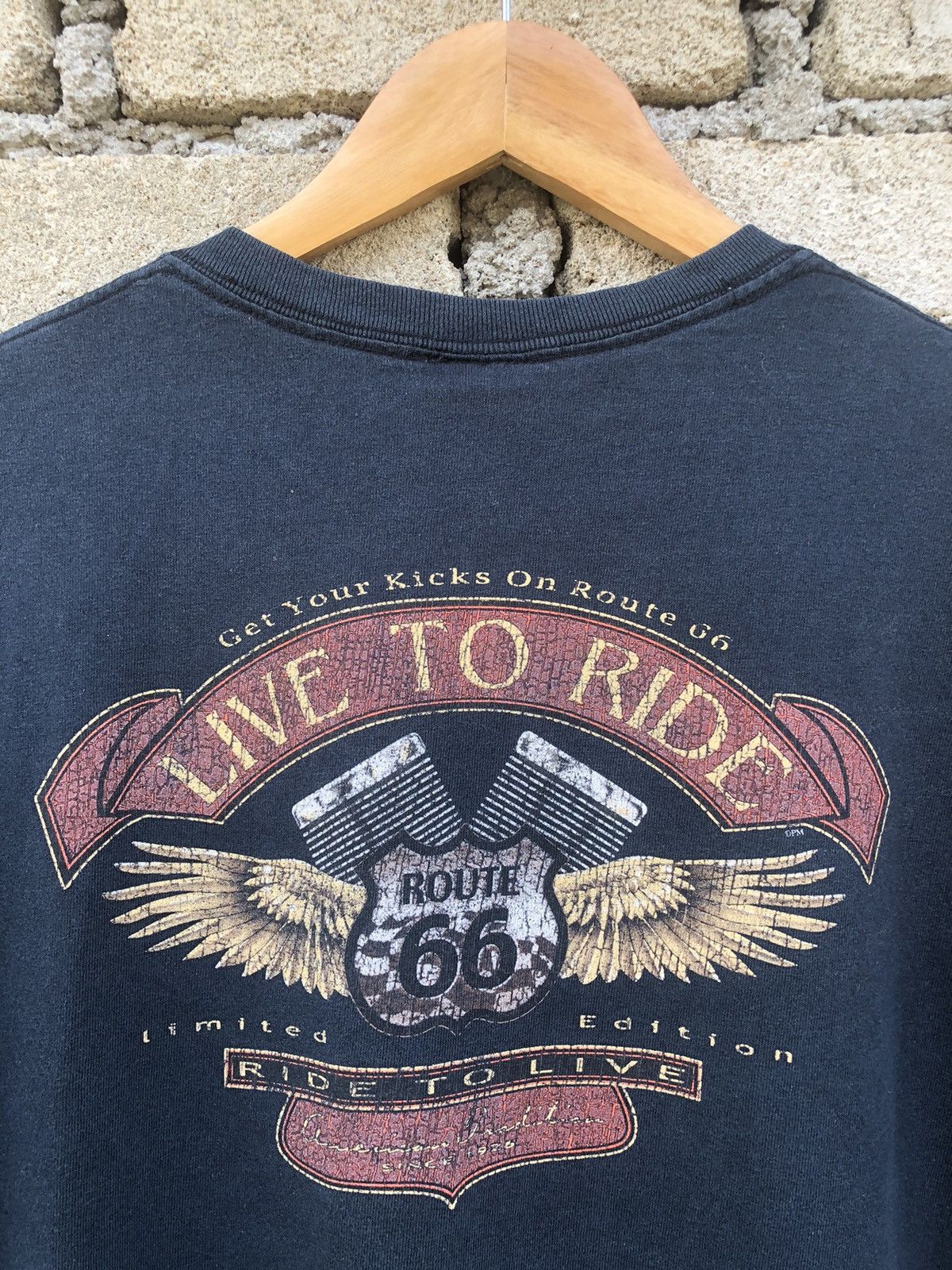 Harley Davidson × Japanese Brand × Vintage Vintage Sunfaded Morro Bay Route 66 Tshirts Size US L / EU 52-54 / 3 - 2 Thumbnail