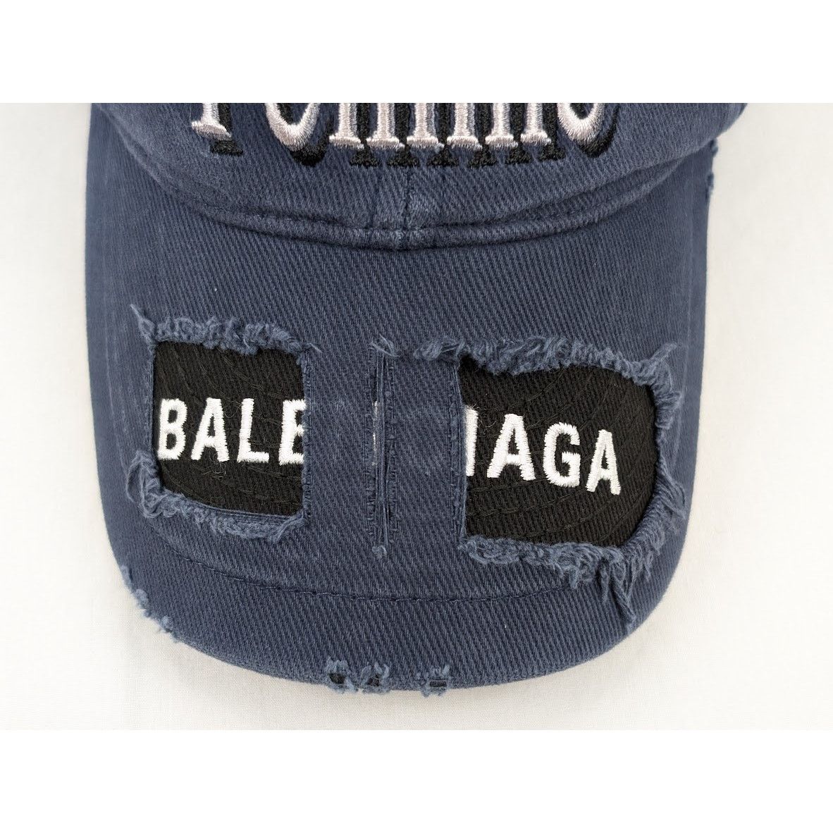 Balenciaga o1rshd1 Q:3 / Size: L / DUP/ Femme Logo Cap / Hat Blue/Black Size ONE SIZE - 3 Thumbnail