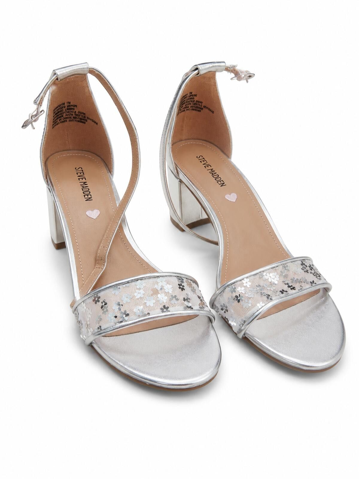 Steve Madden NEW $110 Steve Madden J-GARRSON Silver Heel Size 7 - C11 Size US 7 / IT 37 - 1 Thumbnail