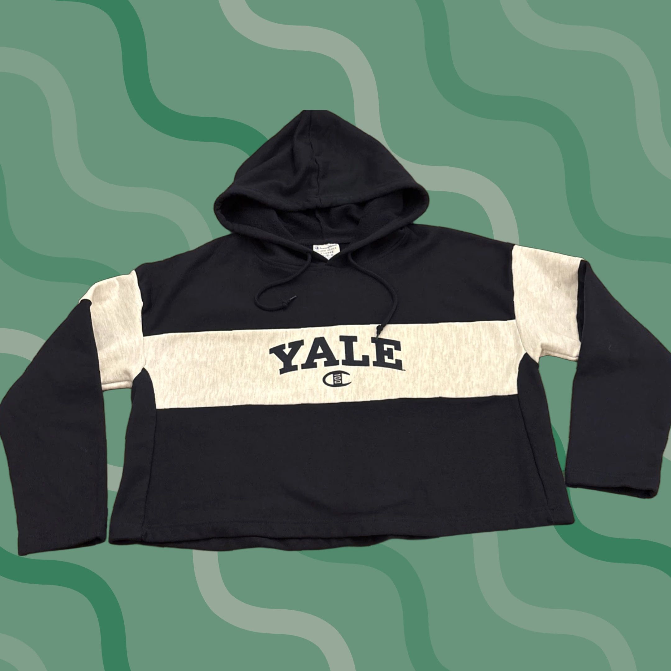 Champion Champion Reverse Weave Hoodie Yale Women Blue XL Cropped EUC Pullover 90s Style Cropped All Seasons Size Type Regular Brand Size XL / US 12-14 / IT 48-50 - 1 Thumbnail