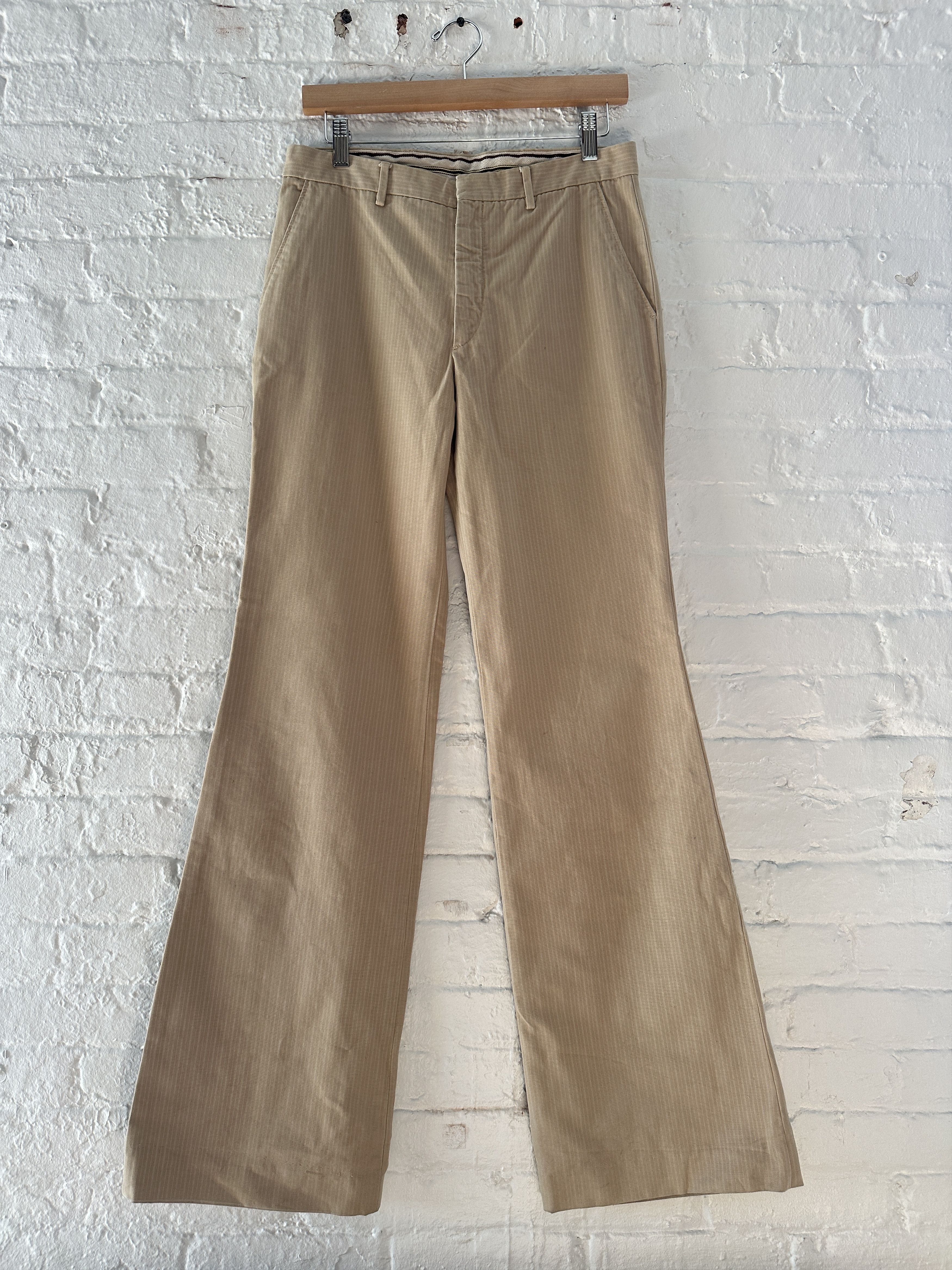 Miu Miu Miu Miu Pinstriped Flared Trousers Size US 30 / EU 46 - 1 Thumbnail