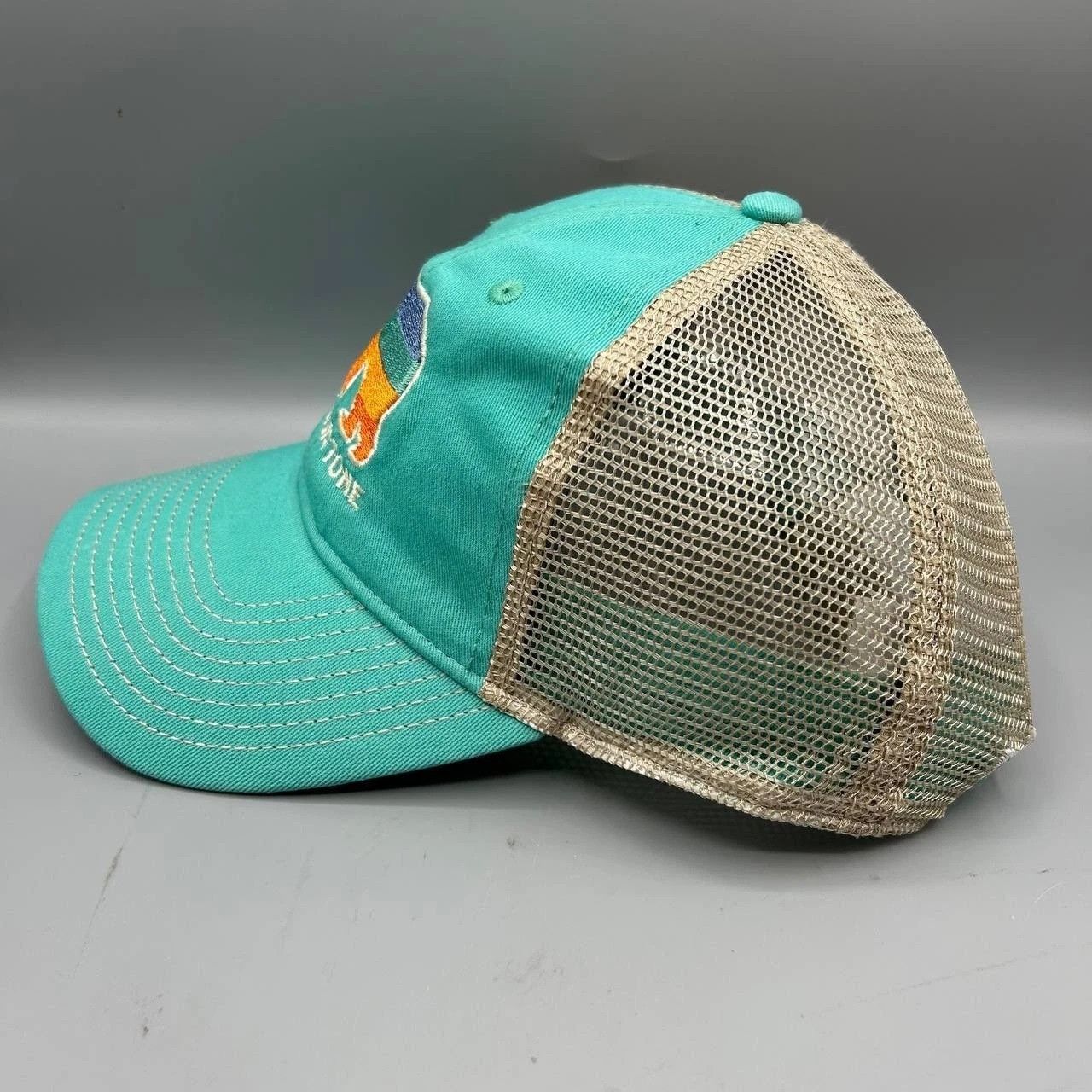 The Game Yellowstone Trucker Hat Men Blue Embroidered Snap Back Size ONE SIZE - 6 Thumbnail