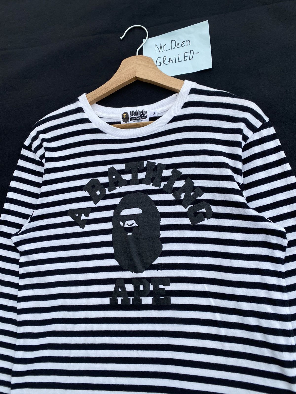 Bape Rare Bape College Stripes Longsleeve Shirt Size US M / EU 48-50 / 2 - 6 Thumbnail