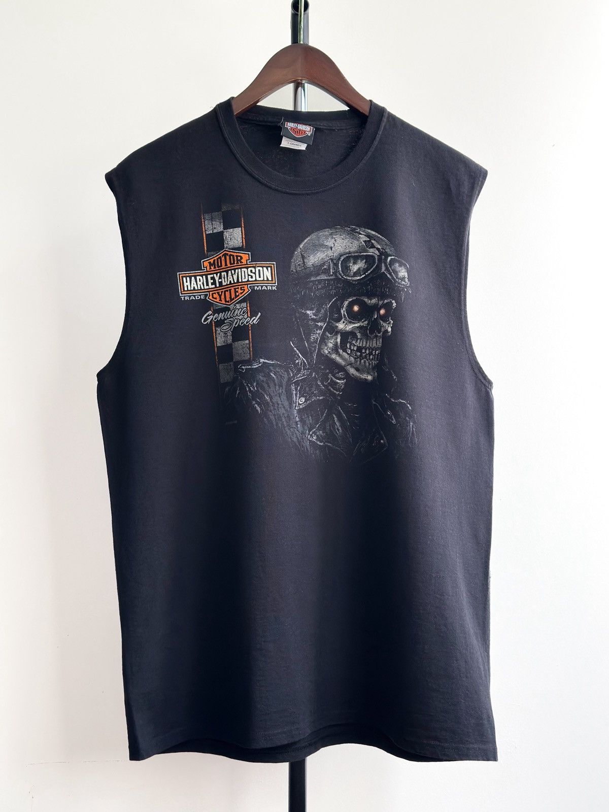 Harley Davidson VINTAGE Y2K HARLEY DAVIDSON SWITZERLAND SKULL GRAPHIC SHIRT Size US XL / EU 56 / 4 - 1 Thumbnail