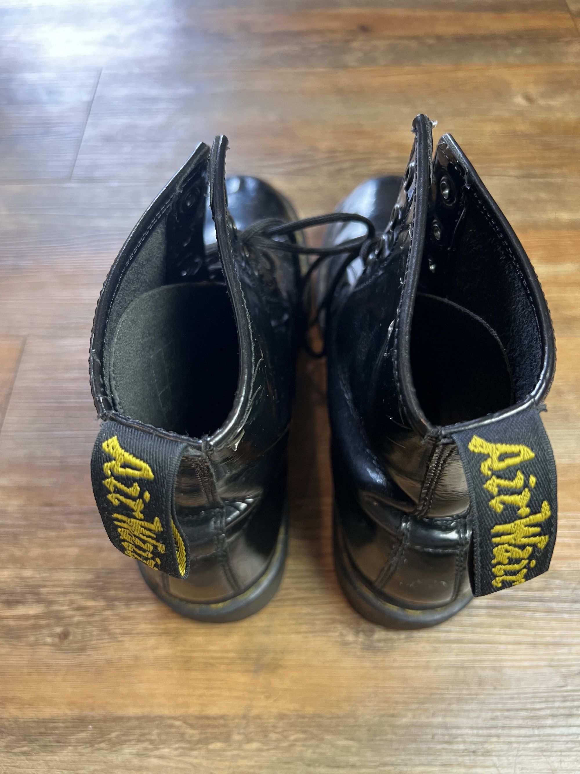 Dr. Martens Dr. Martens 1460 Black Shiny Patent Leather 8-Eye Boots Size US 9 / EU 42 - 5 Thumbnail