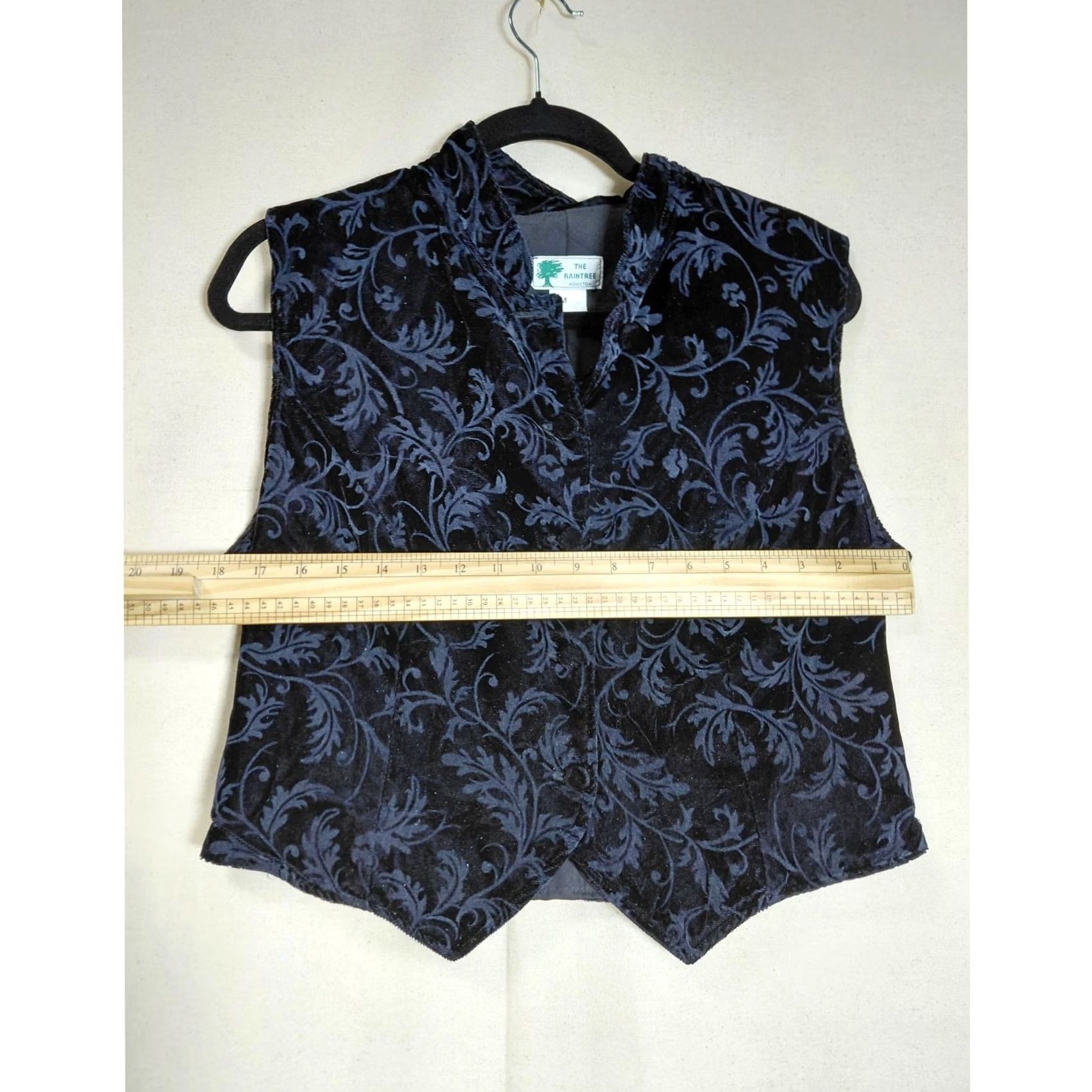 Vintage THE RAINTREE HOUSTON Floral Vest Black Sleeveless Women Size M Size M / US 6-8 / IT 42-44 - 5 Thumbnail