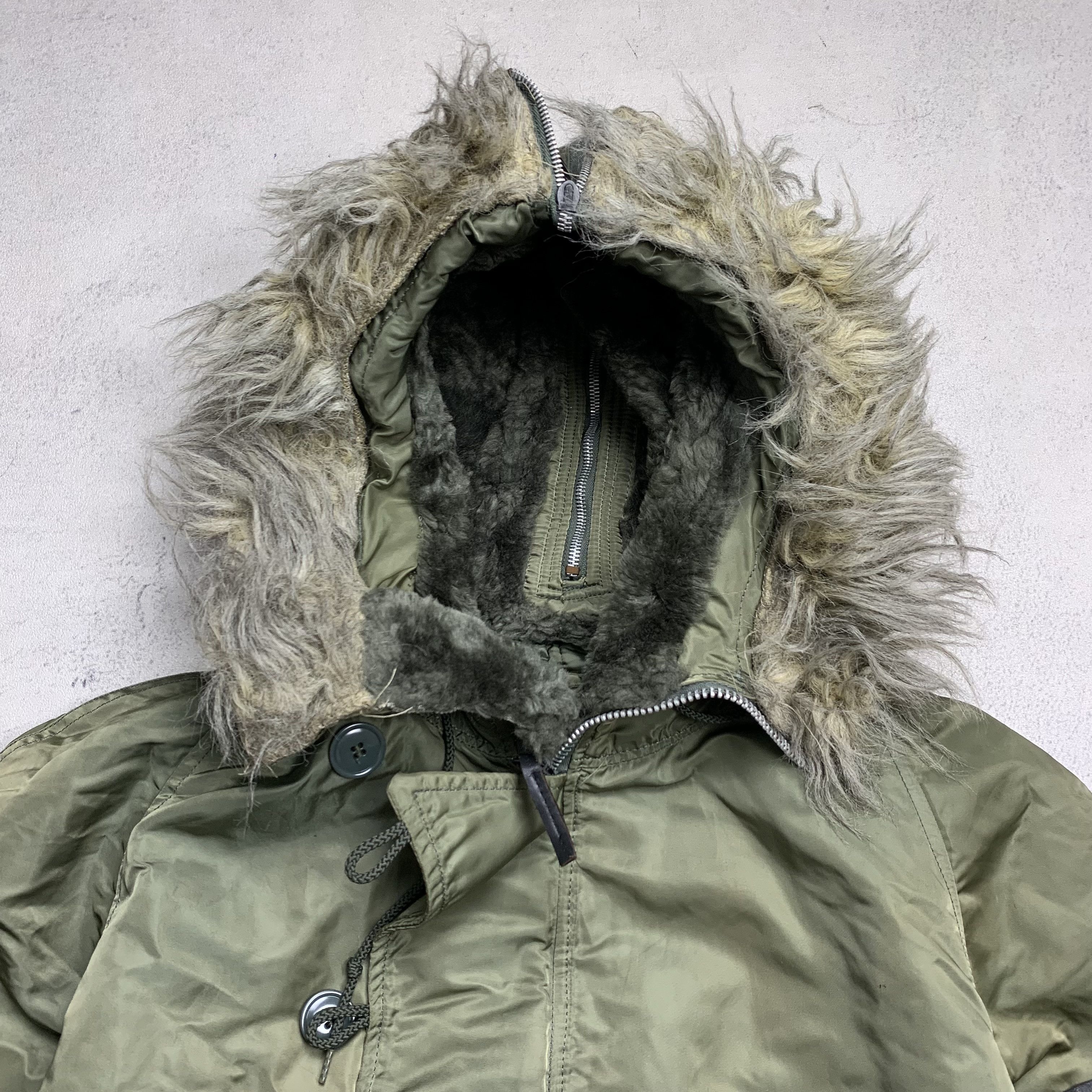 Alpha Industries Vintage Alpha Industries N2B Fur Bomber Jacket Size US L / EU 52-54 / 3 - 4 Thumbnail