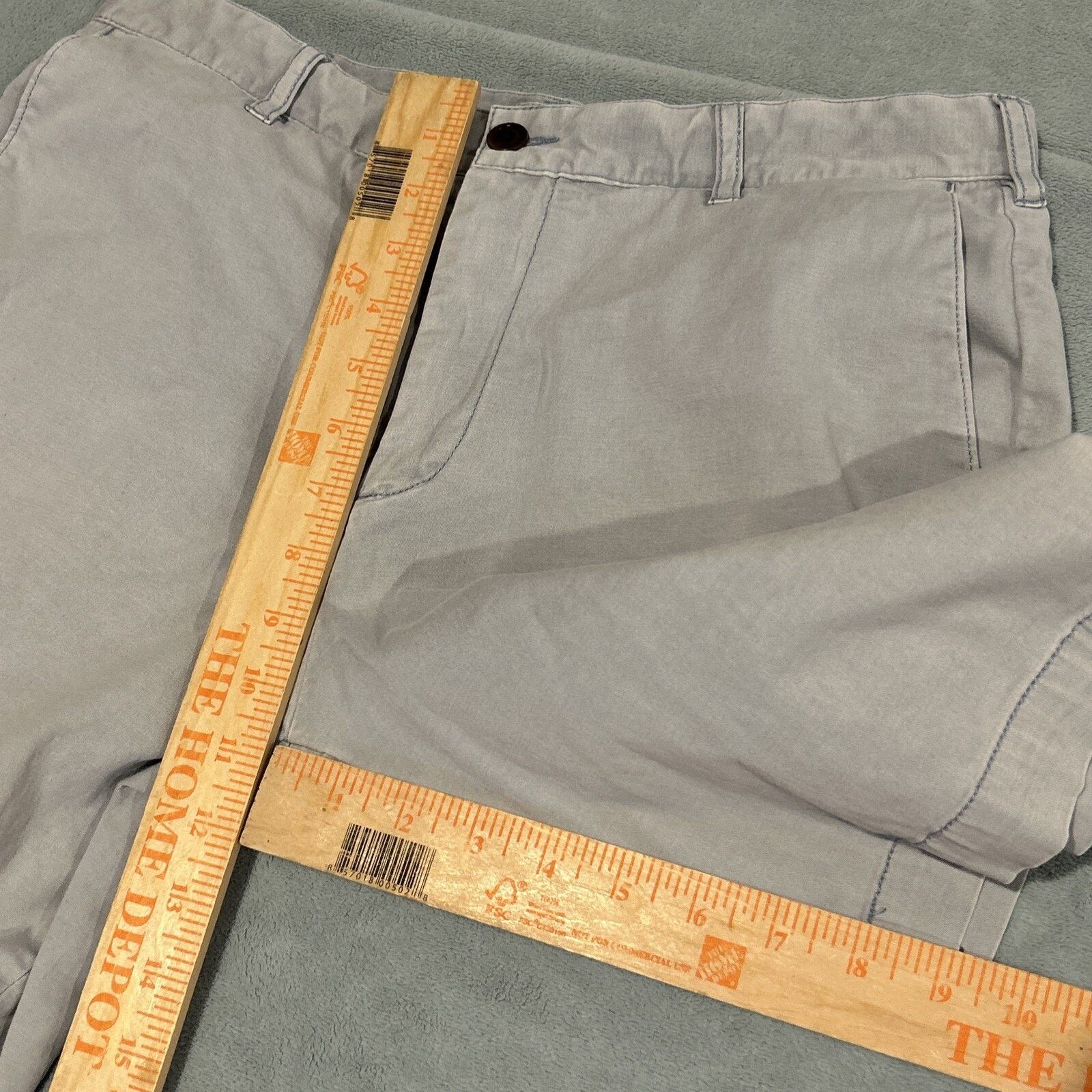 Faherty Faherty Shorts Mens 32x9 Cotton Casual Formal Light Wash Size US 32 / EU 48 - 4 Thumbnail