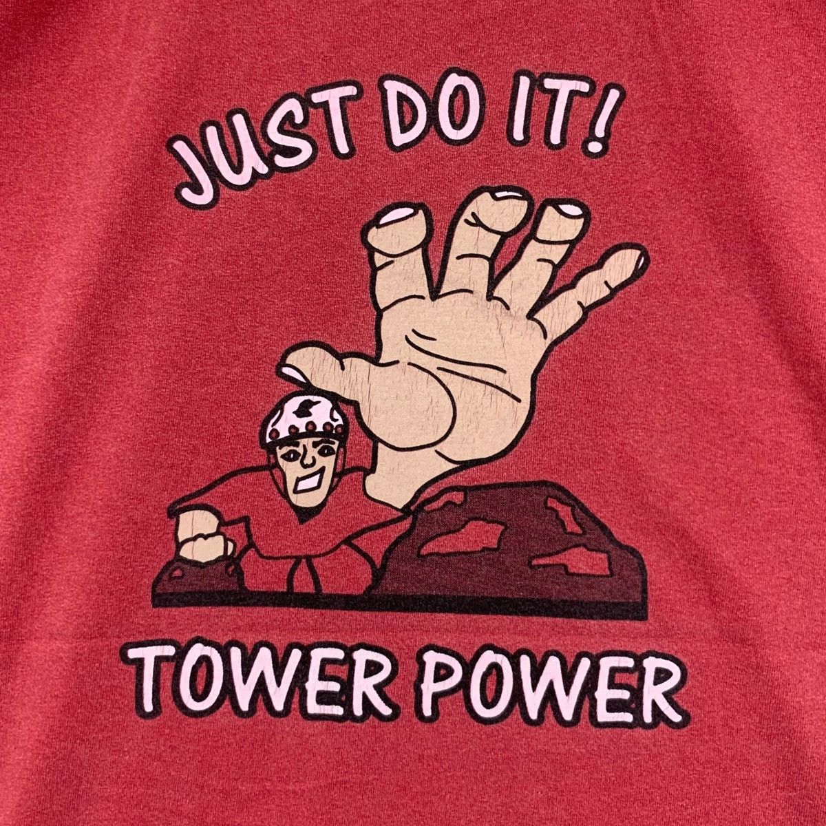 Anvil Vintage TOWER POWER GAME Just Do It Many Point Tee Shirt Size US XL / EU 56 / 4 - 5 Thumbnail