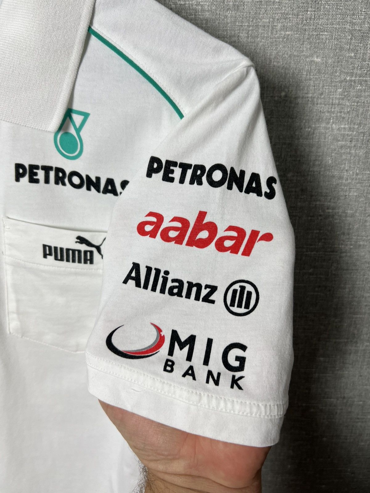 Puma Vintage Puma Mercedes-Benz AMG Petronas Racing Polo Shirt Size US S / EU 44-46 / 1 - 6 Thumbnail