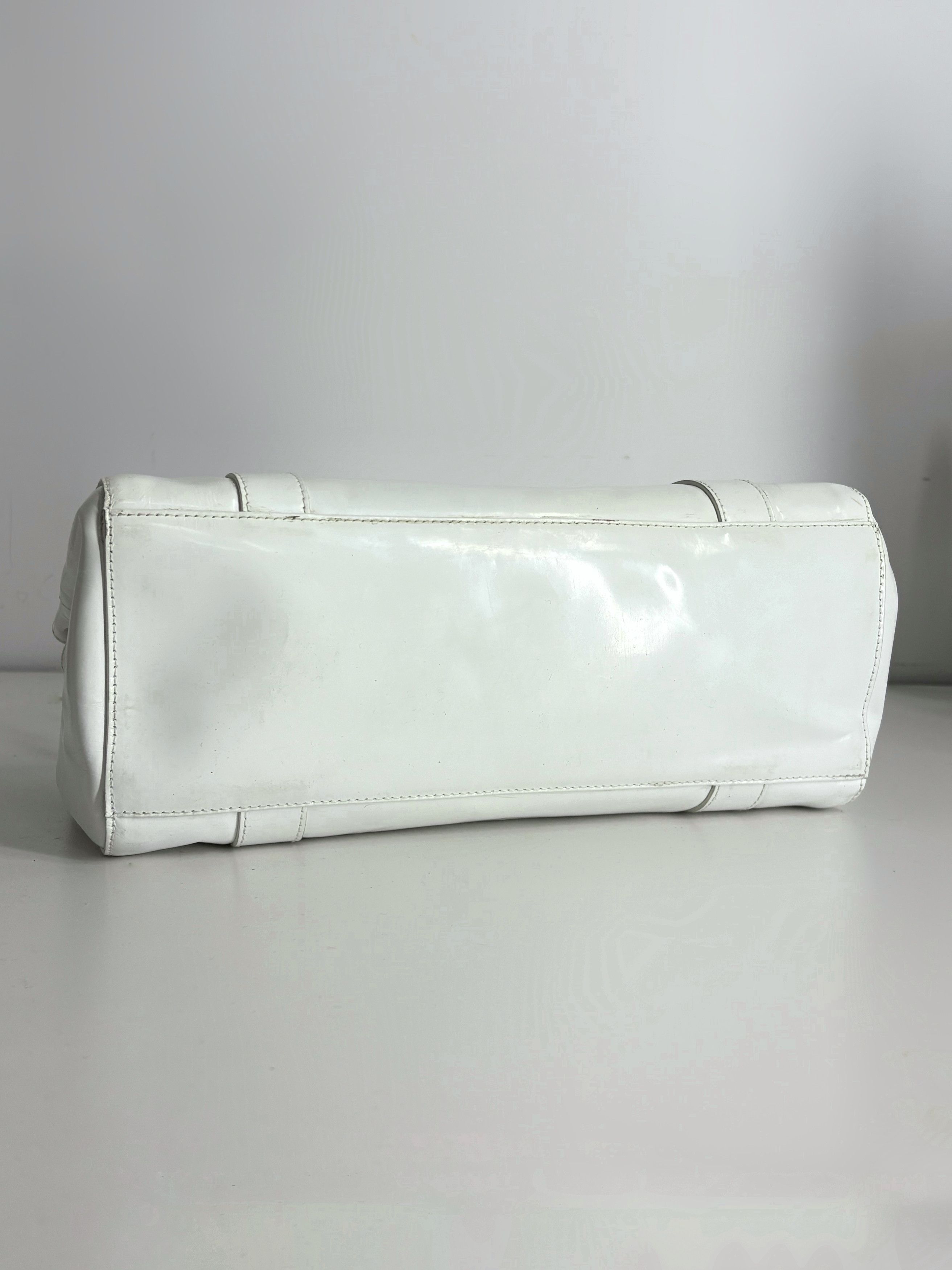 Mulberry Mulberry Bayswater White Leather Bag Size ONE SIZE - 11 Thumbnail
