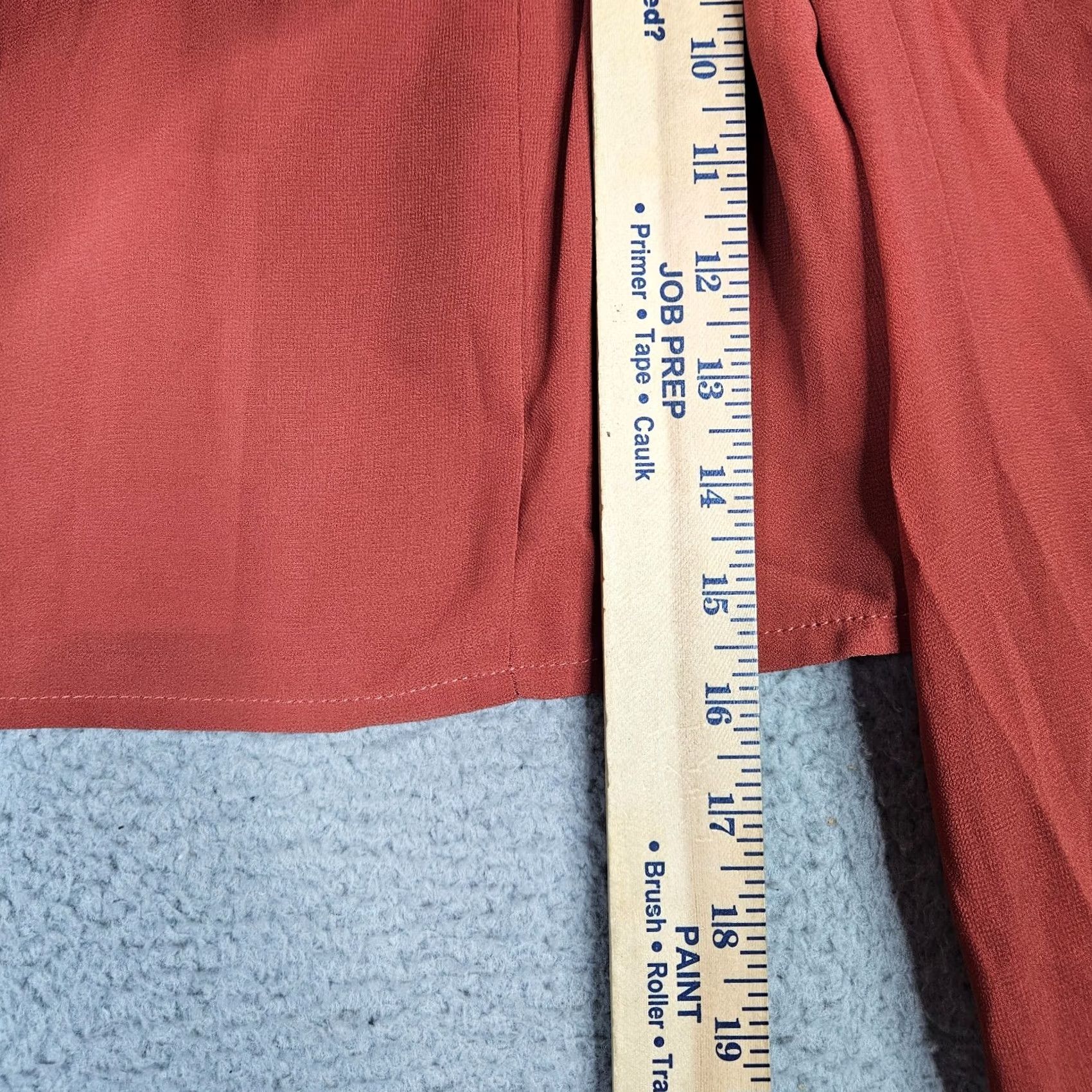 Vintage RIHOAS Cropped Blouse Red Long Sleeve Square Neck Juniors M Shirt Womens RIHOAS Size M / US 6-8 / IT 42-44 - 5 Thumbnail