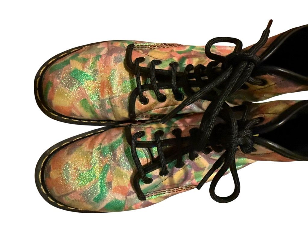 Dr. Martens Dr. Martens Multicolor Glitter MIE RARE VTG Boots Size 9 Size US 9 / IT 39 - 3 Thumbnail